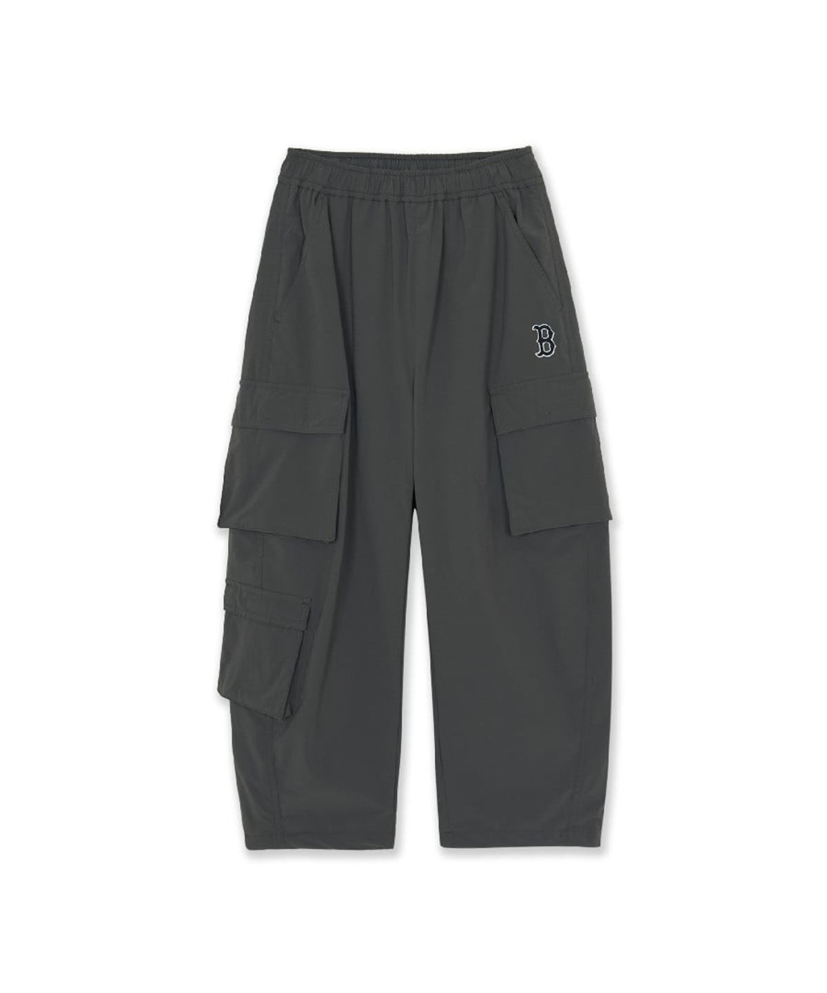 엠엘비 키즈(MLB KIDS) 스트릿 커브드 와이드 더블포켓 우븐팬츠 BOS (D.Grey)