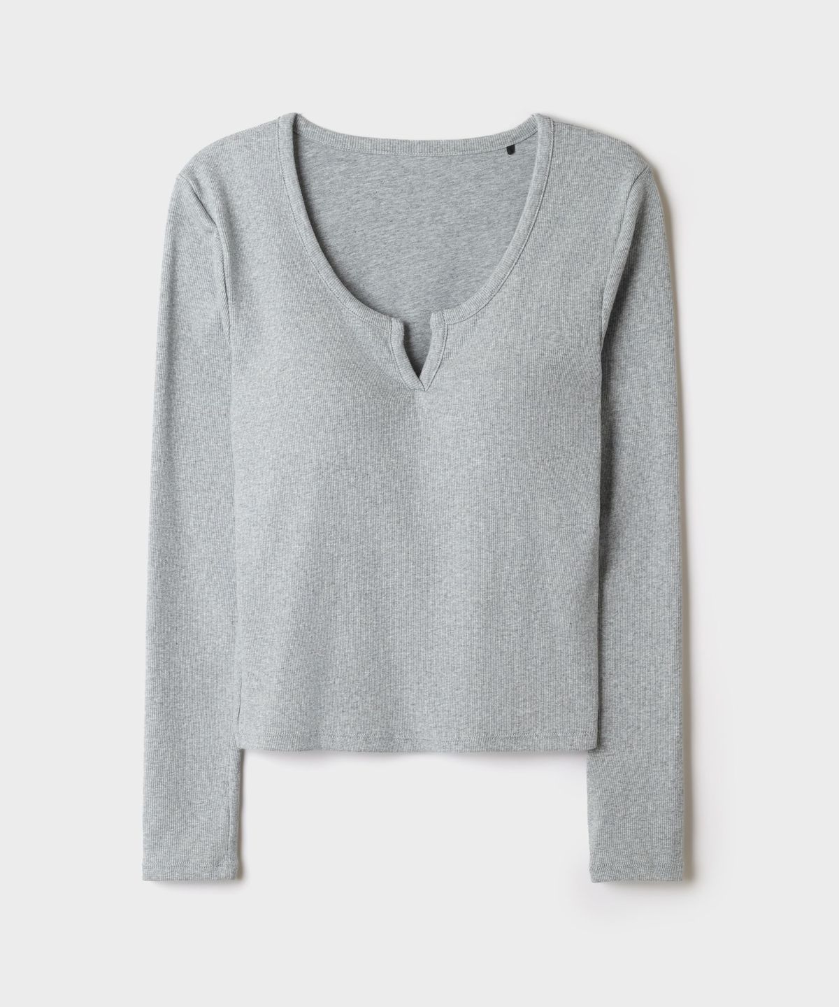 스파오(SPAO) [BRA-IN] 캡내장 슬릿넥 긴팔티_SPLWG49G51