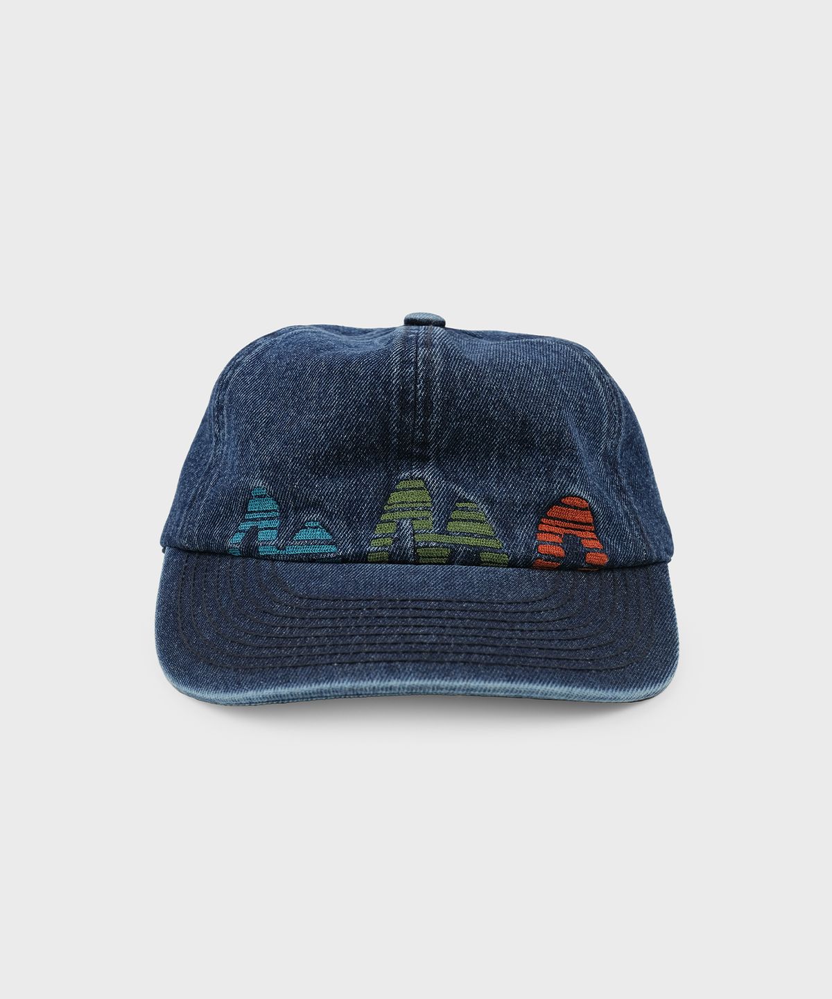 에메모가든(MMOGARDEN) mmo retro logo denim washed cap