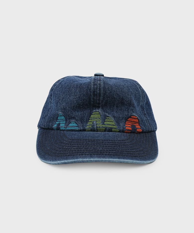 mmo retro logo denim washed cap