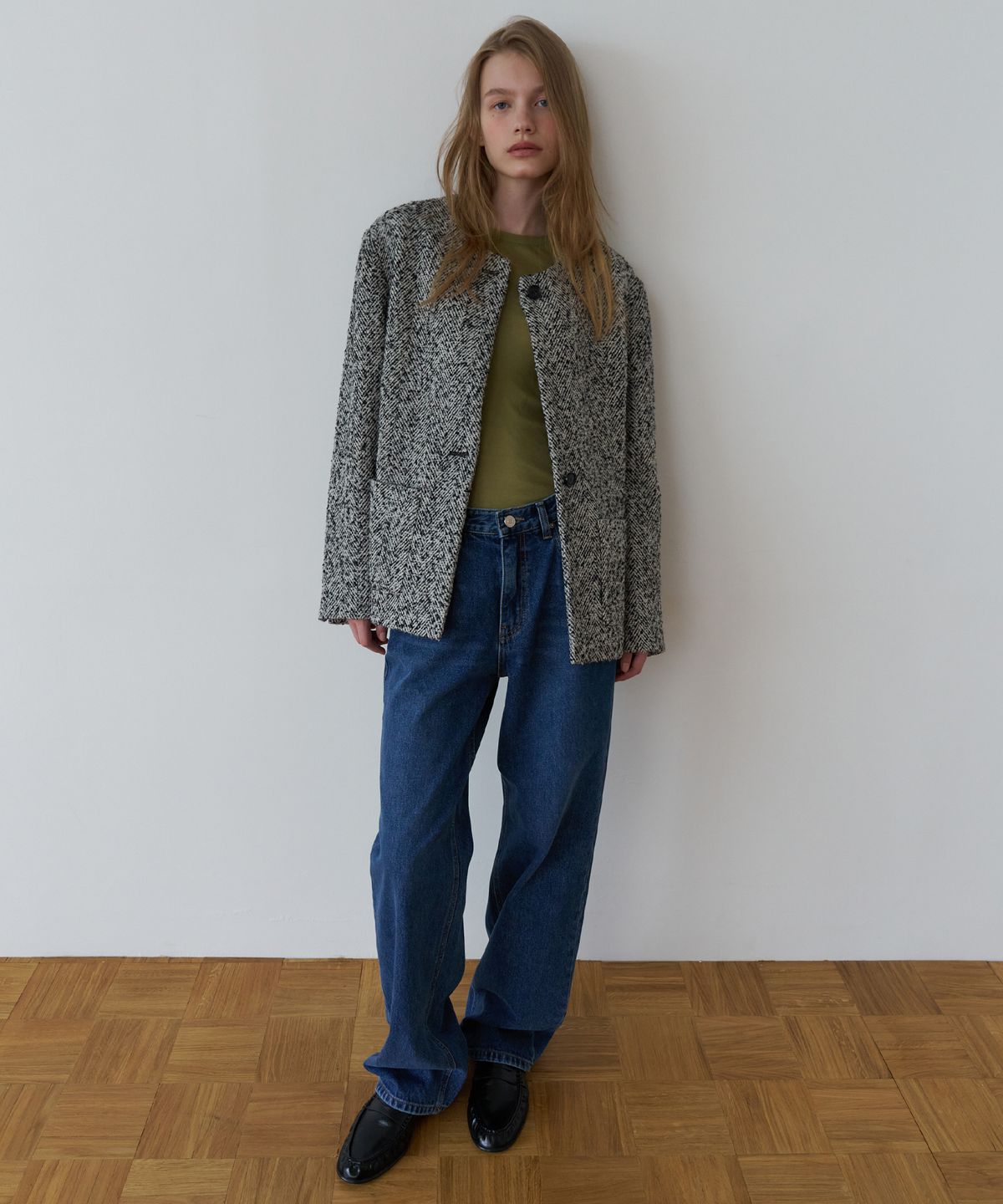 오버듀플레어(OVERDUEFLAIR) INDIGO DENIM PANTS_BLUE