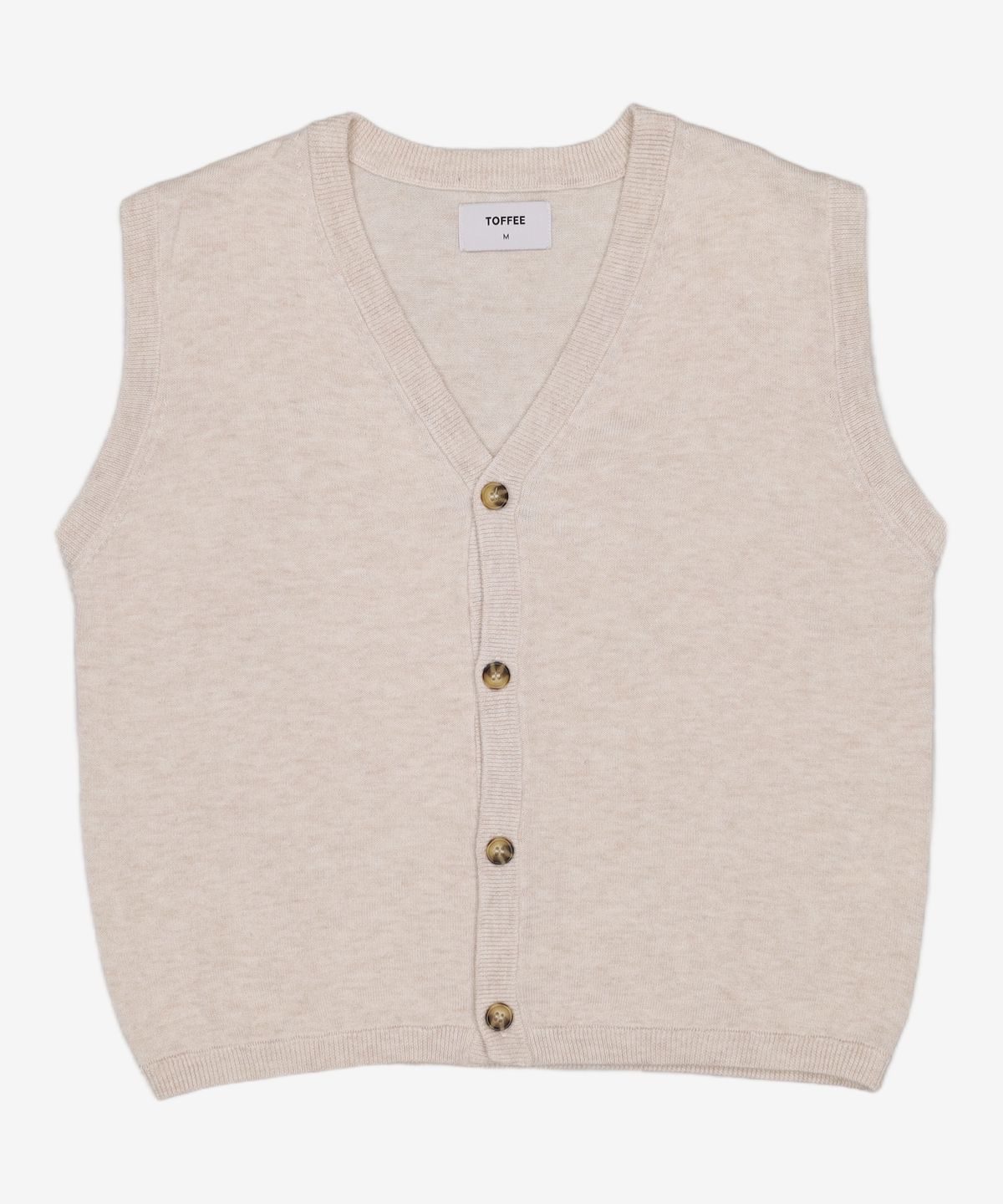 토피(TOFFEE) 니트 베스트 가디건 (NAVY) M