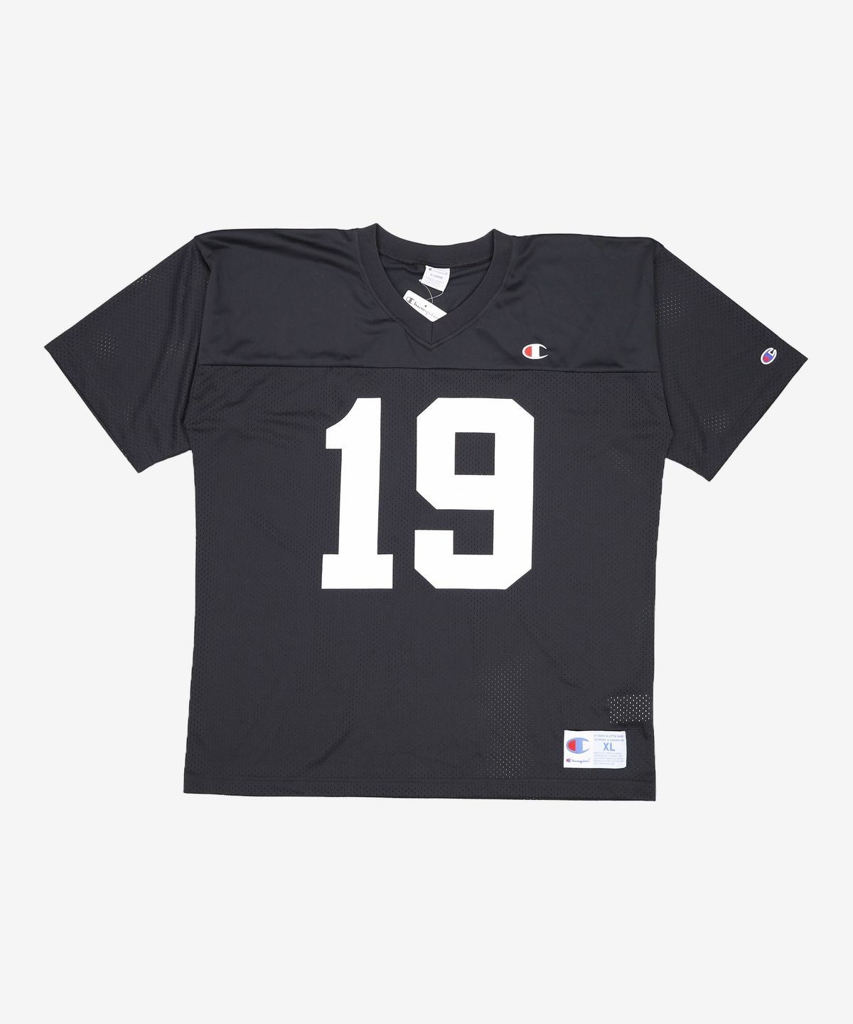 챔피온(CHAMPION) [ASIA] 메쉬소재 풋볼 티셔츠 (BLACK) CKTS3E012BK XL