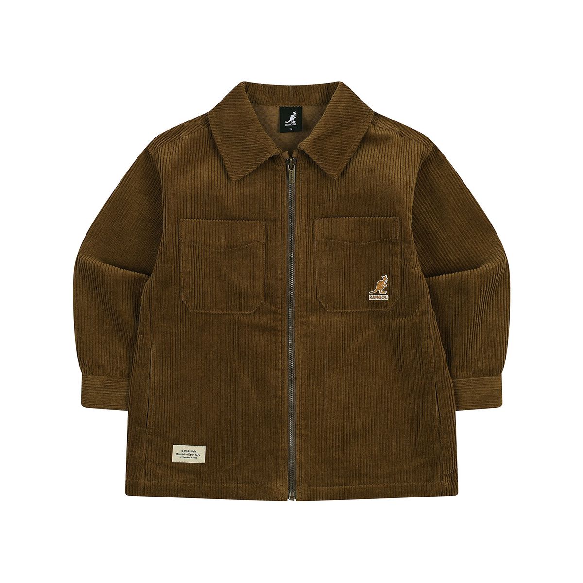 캉골키즈(KANGOL KIDS) 코듀로이 오버핏 셔켓 SD 0104 카멜