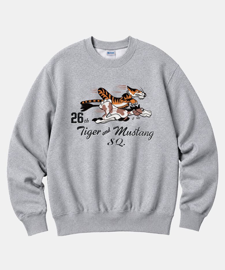 길단 X 빈티지컬렉션 TIGER MUSTANG 맨투맨 티셔츠