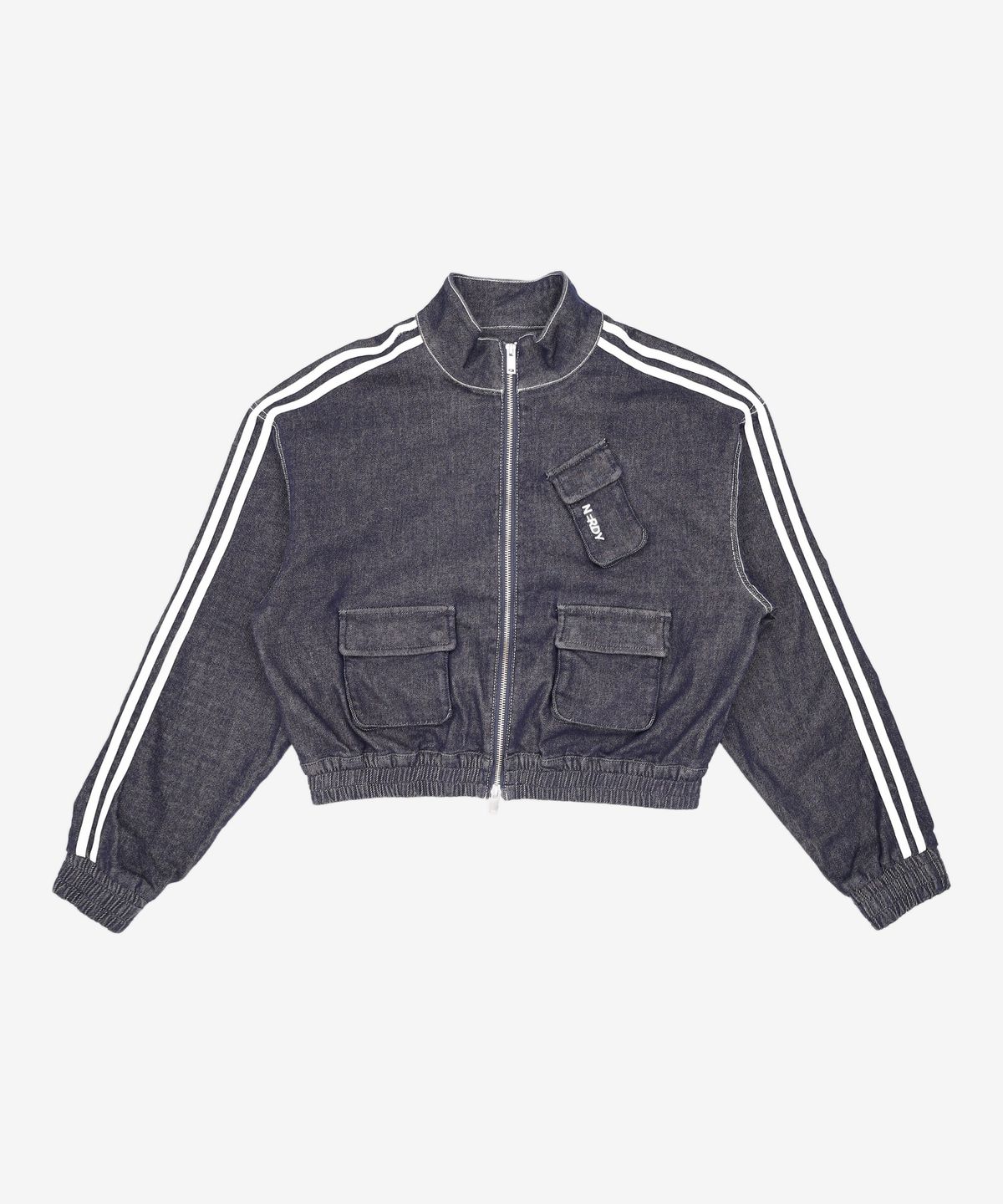 엔디와이(NDY) [NERDY X CCWC] WS DENIM TRACK TOP NAVY FREE
