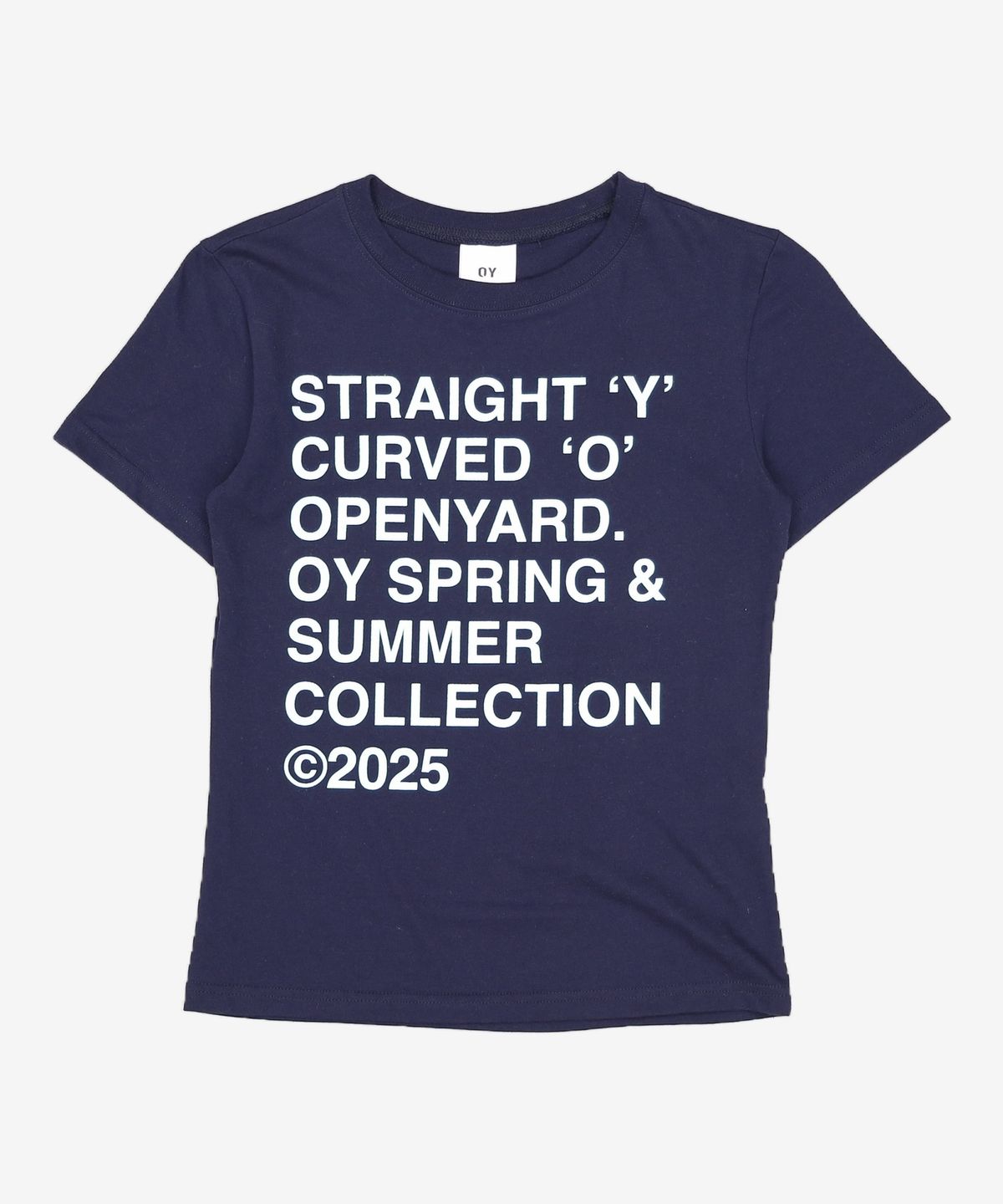 오픈야드(오와이)(OPENYARD(OY)) BOLD LETTERS TEE - BLACK (Ver.2) S