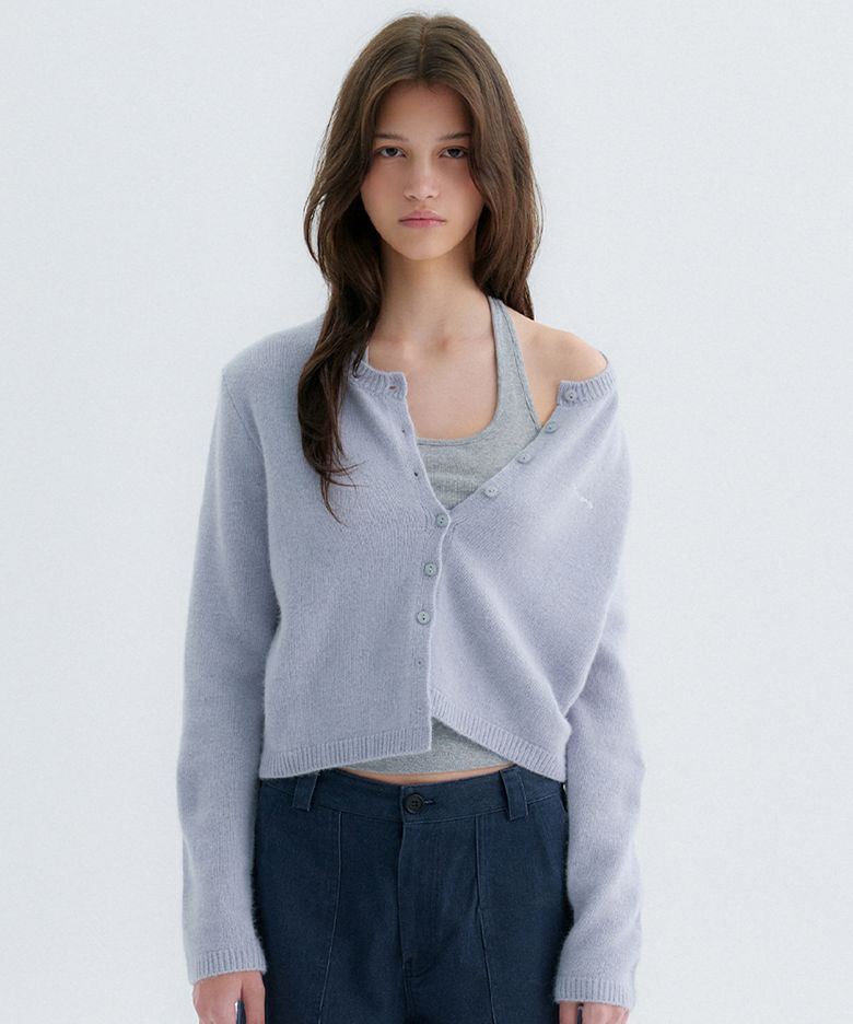 Conta Raccoon Cardigan - Mute Blue