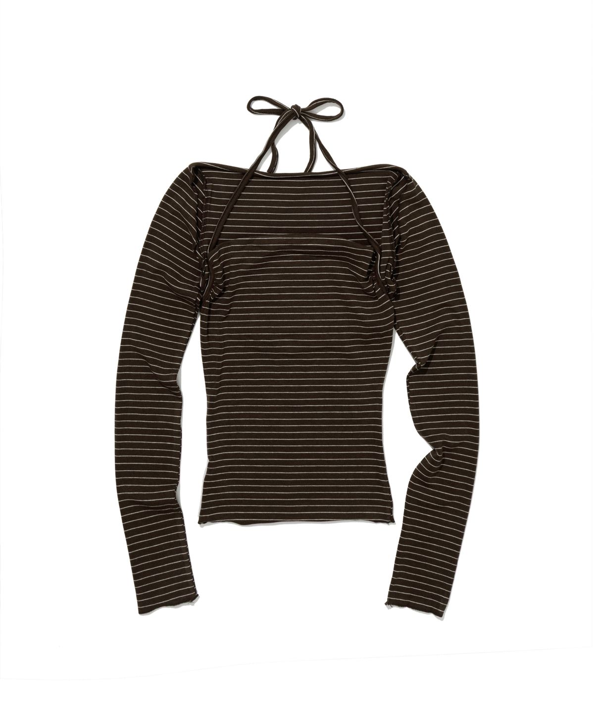모아(MOAA) Stripe Halter Bolero Set (NAVY)