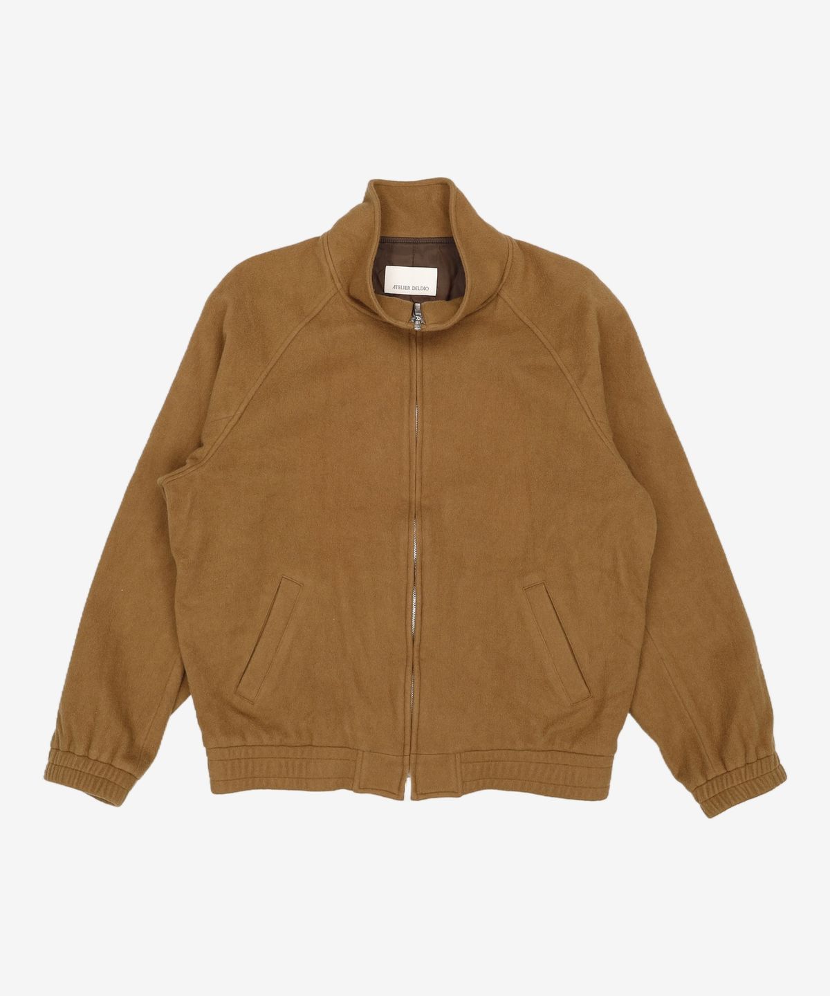 아틀리에 델디오(ATELIER DELDIO) 슈퍼 140수 울 집업 블루종 (CAMEL) XL