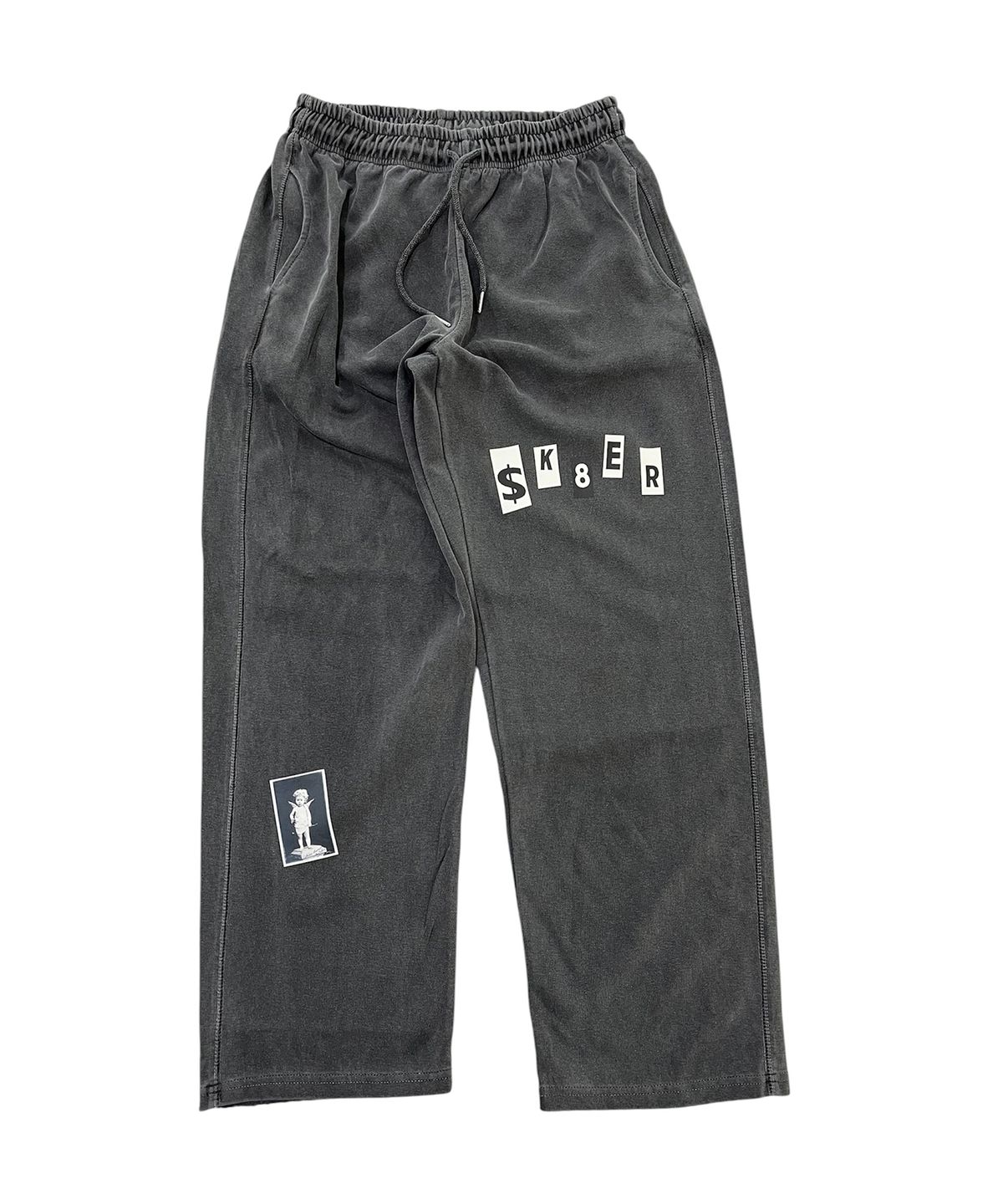 스케이터락(SK8ER ROCK) Holy Sk8 Pigment Sweat Pants (charcoal)