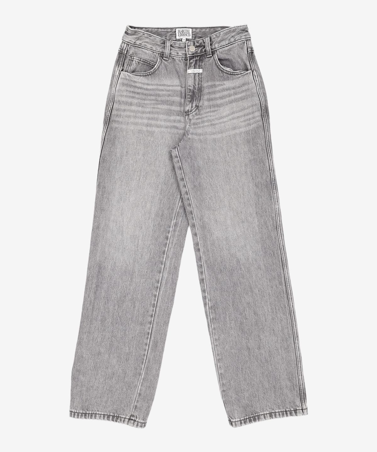 마리떼 프랑소와 저버(MARITHÉ + FRANҪOIS GIRBAUD) W HIGH STRAIGHT DENIM PANTS light gray 26