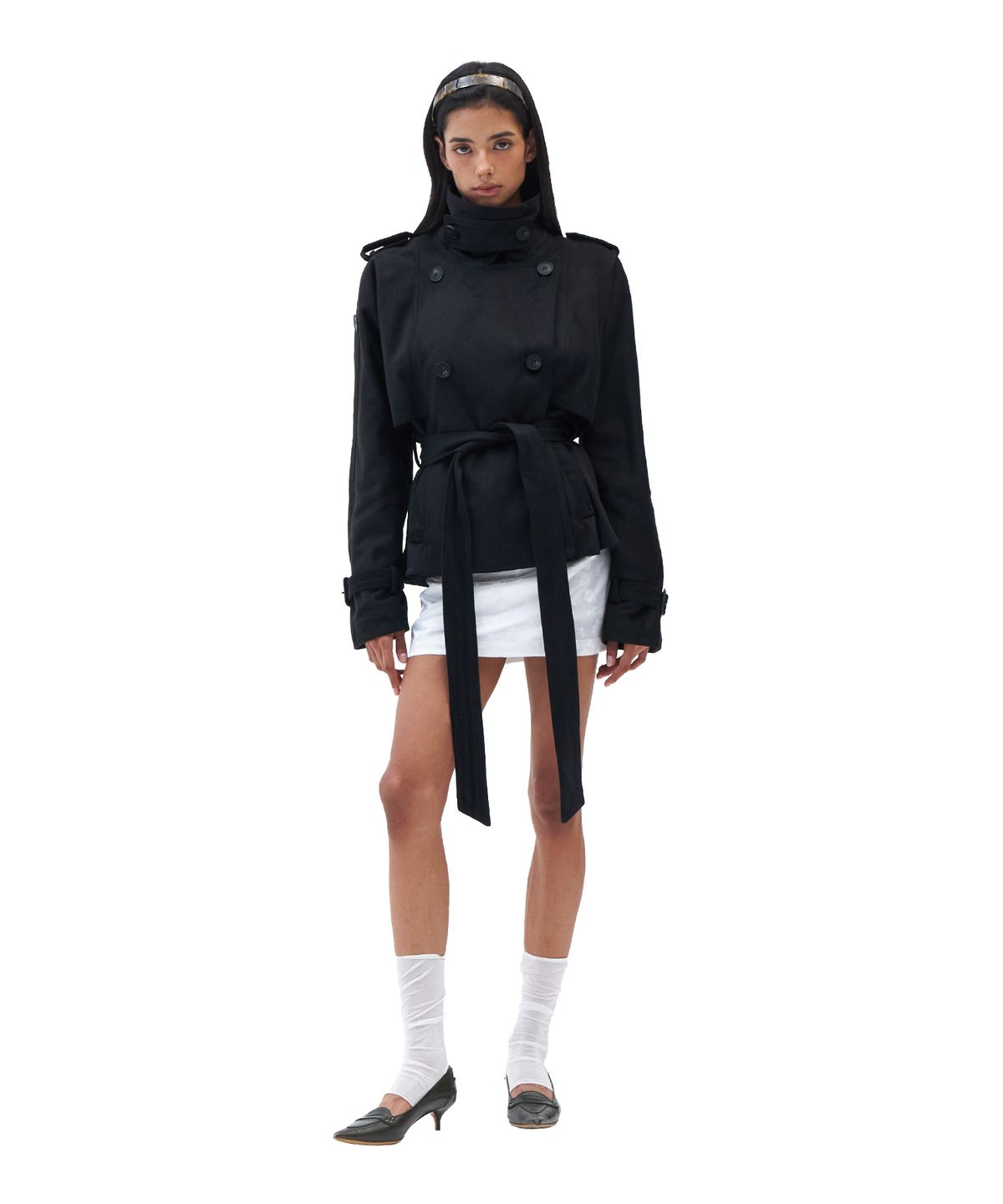 힐다(HILLDA) L’amant Trench Coat [Black]
