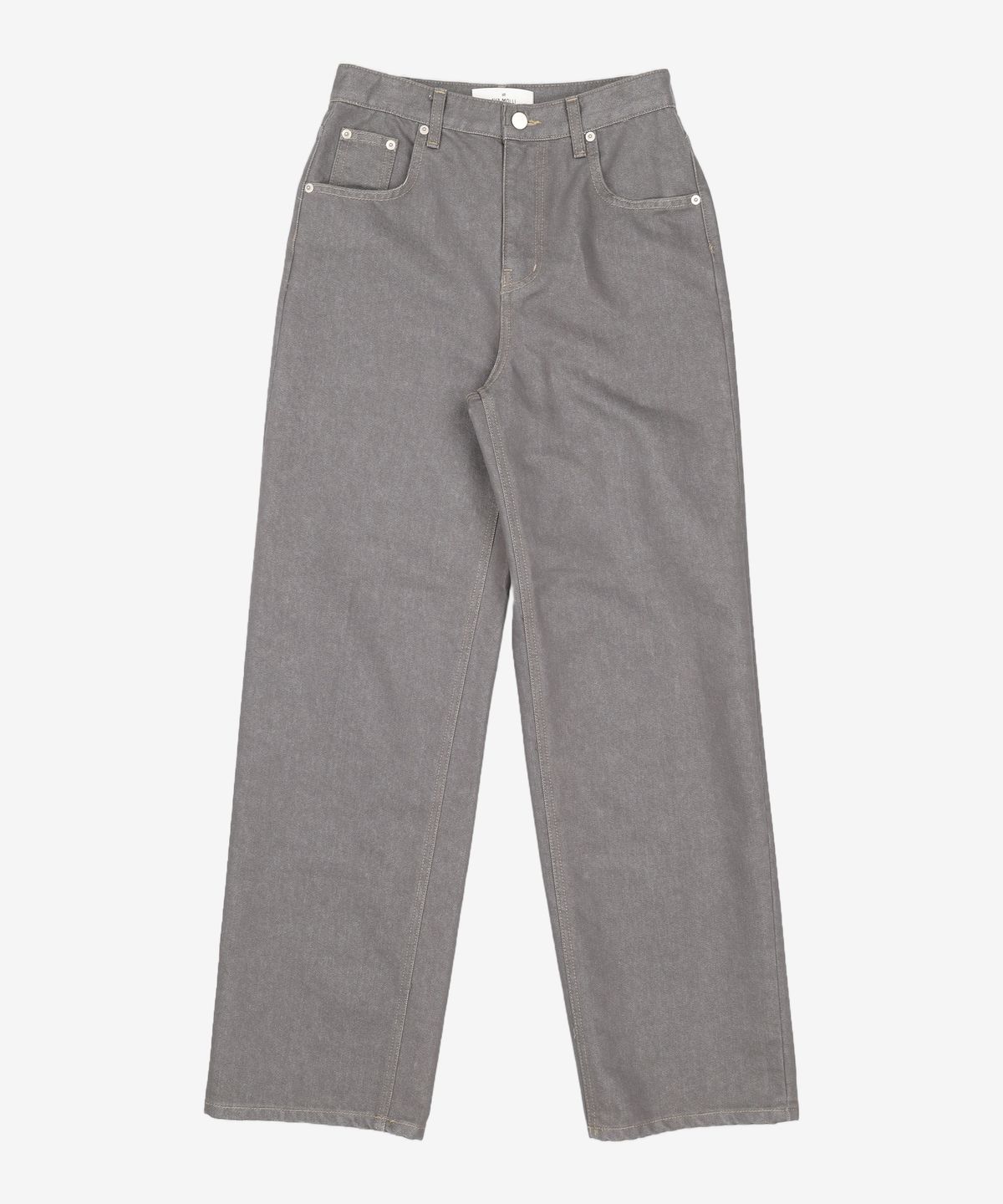 아바몰리(AVA MOLLI) WASHED COLOR WIDE JEANS (GREY) M