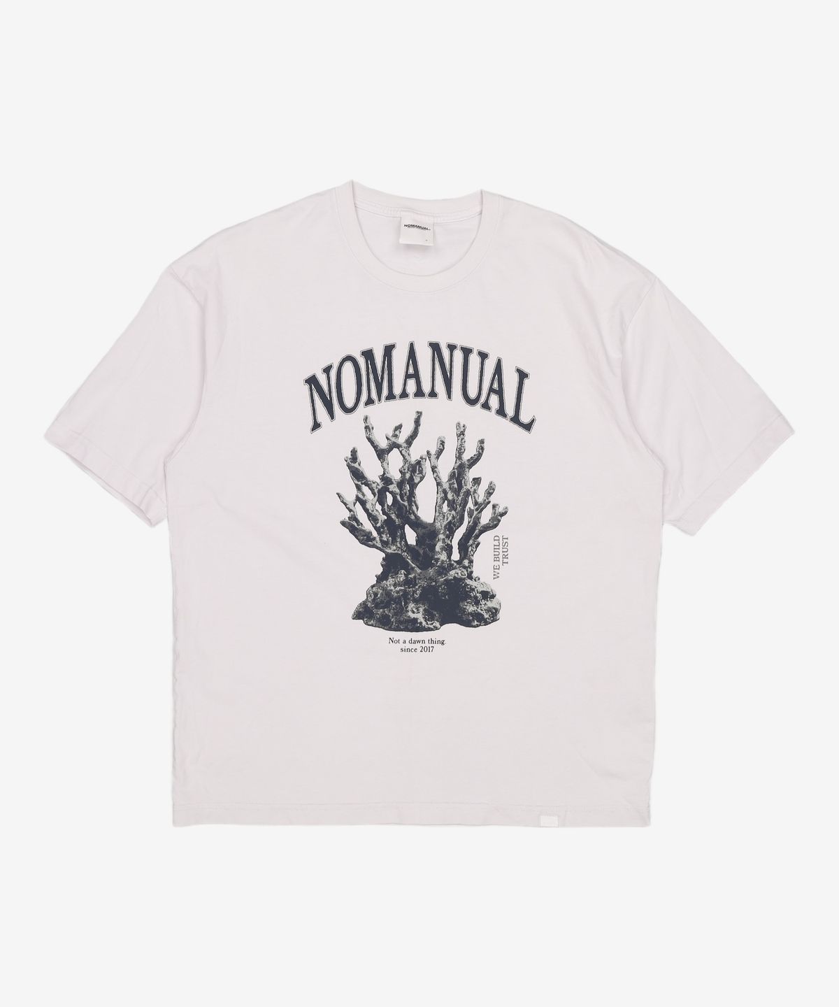 노매뉴얼(NOMANUAL) METAL CORAL REEF T-SHIRT - WHITE M