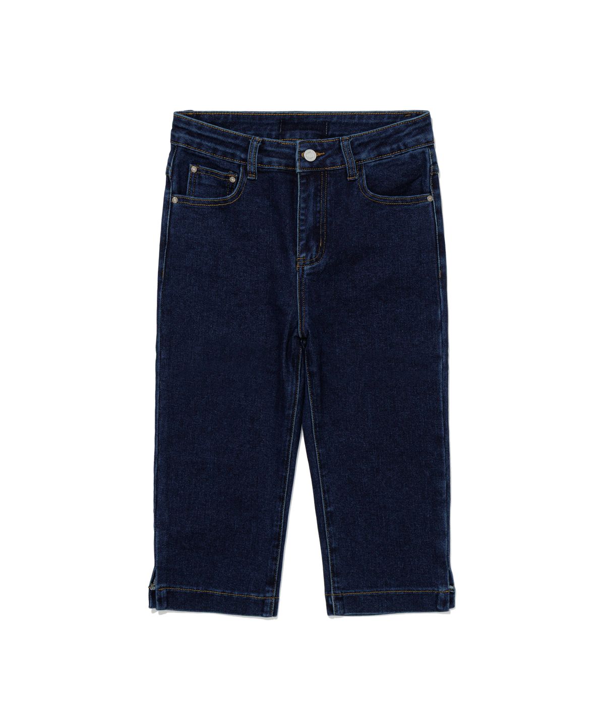 모아(MOAA) Slim Slit Denim Capri Pants (JEANBLUE)