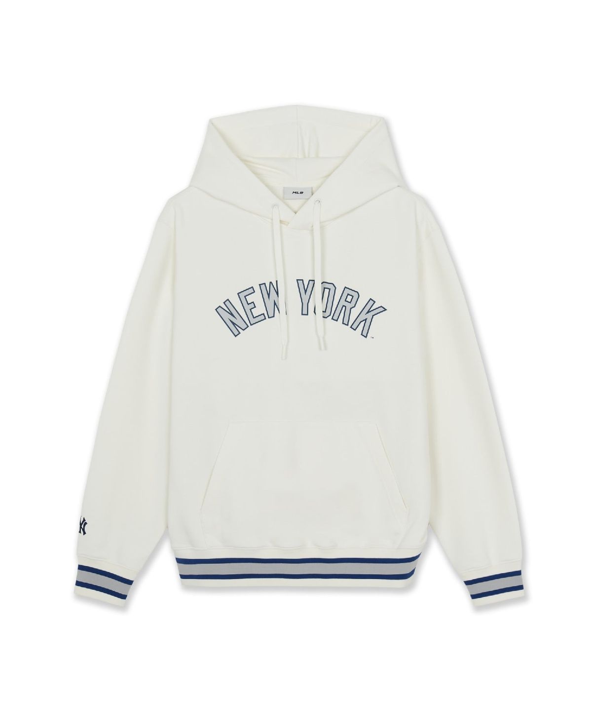 엠엘비(MLB) 시그니처 바시티 레터링 후드티 NY (Cream)