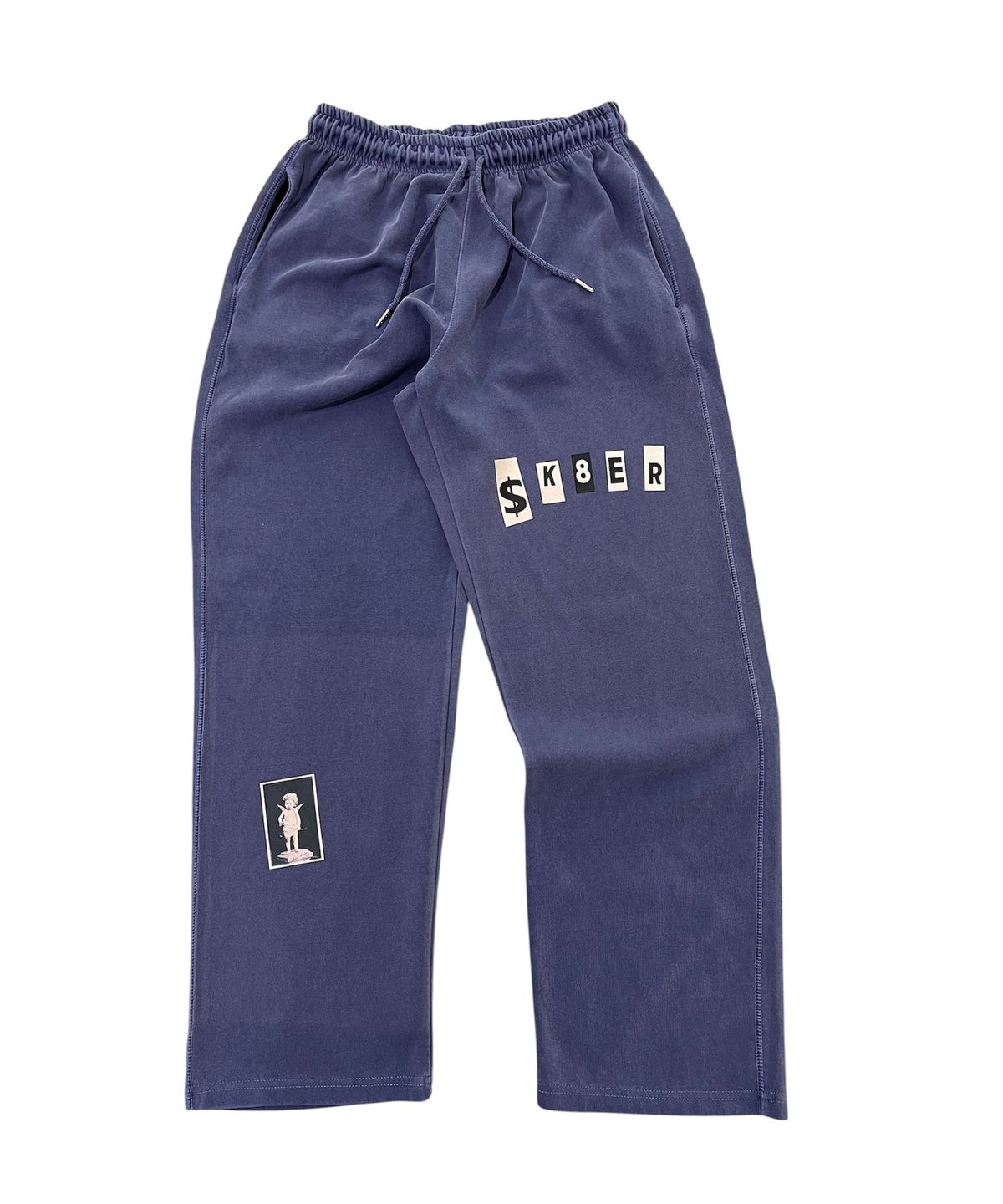 스케이터락(SK8ER ROCK) Holy Sk8 Pigment Sweat Pants (navy)