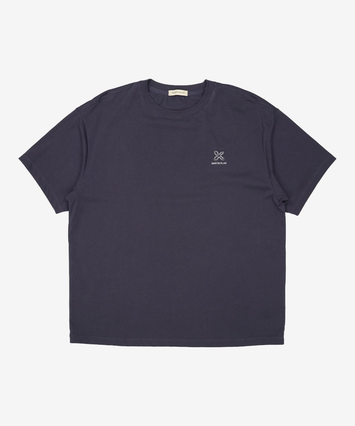 마틴플랜(MARTIN PLAN) Daily Supima Logo Half T- NAVY 105