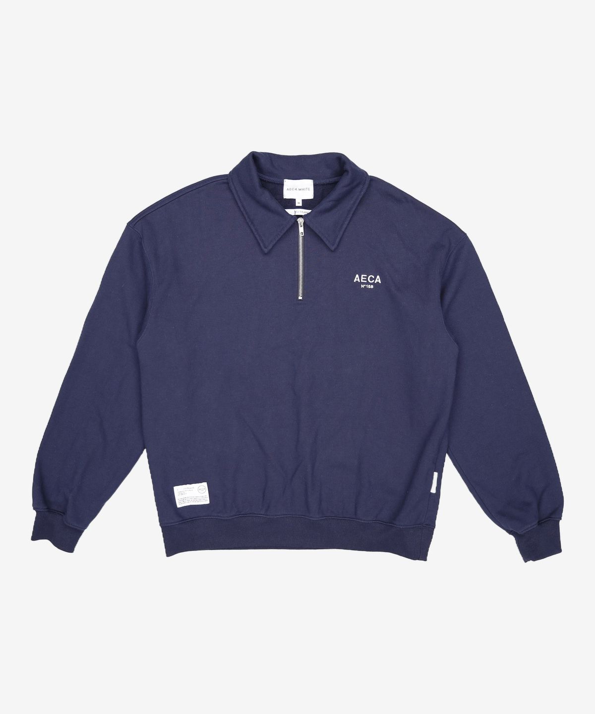 에이카화이트(AECA) AECA COLLAR SWEATSHIRT-NAVY M