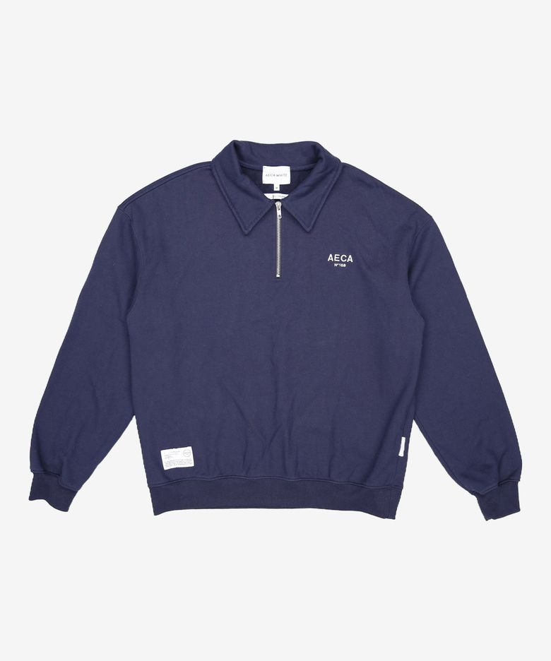 AECA COLLAR SWEATSHIRT-NAVY M