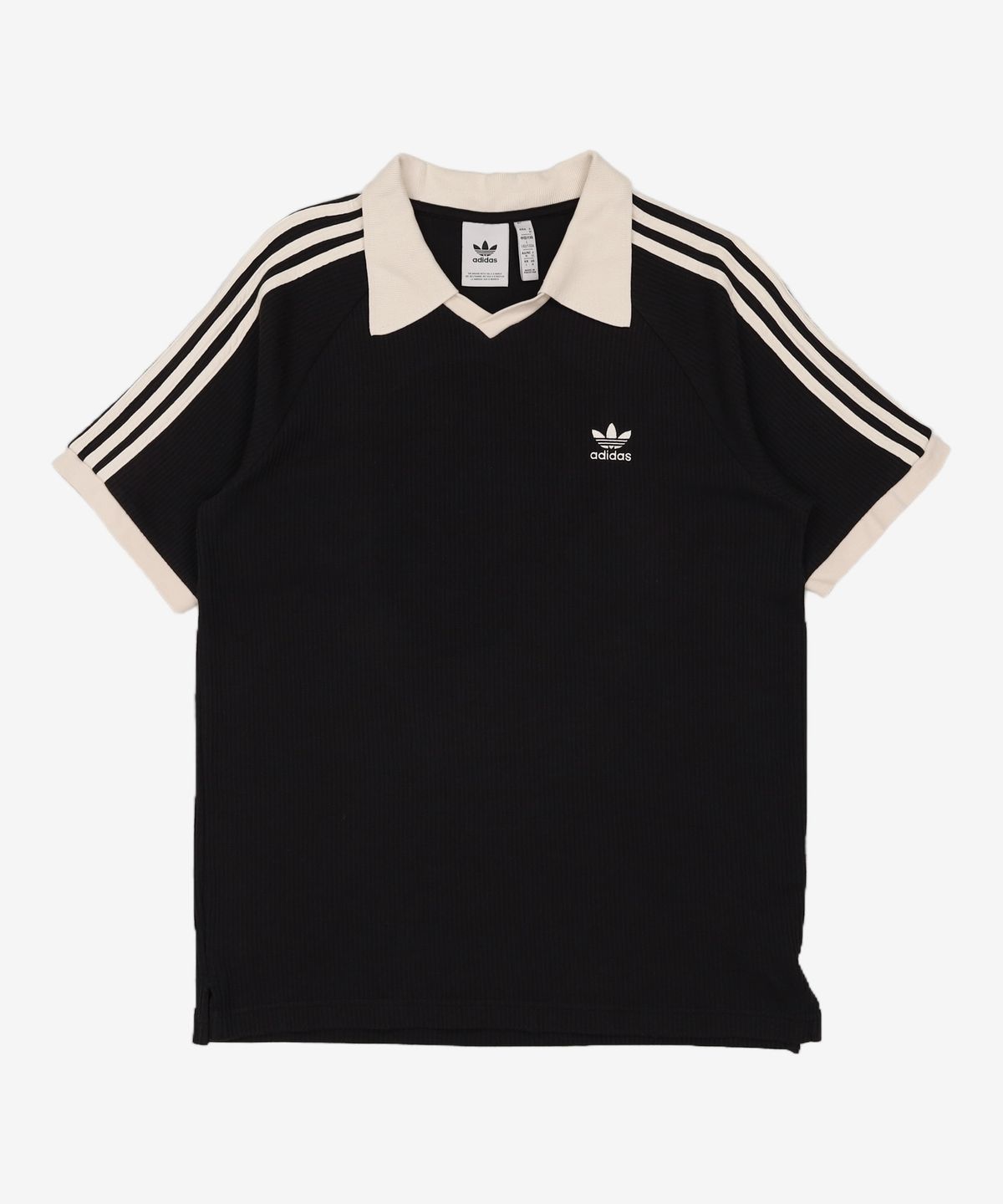 아디다스(ADIDAS) 와플 반팔 폴로 셔츠 - 블랙 / JV9266 L