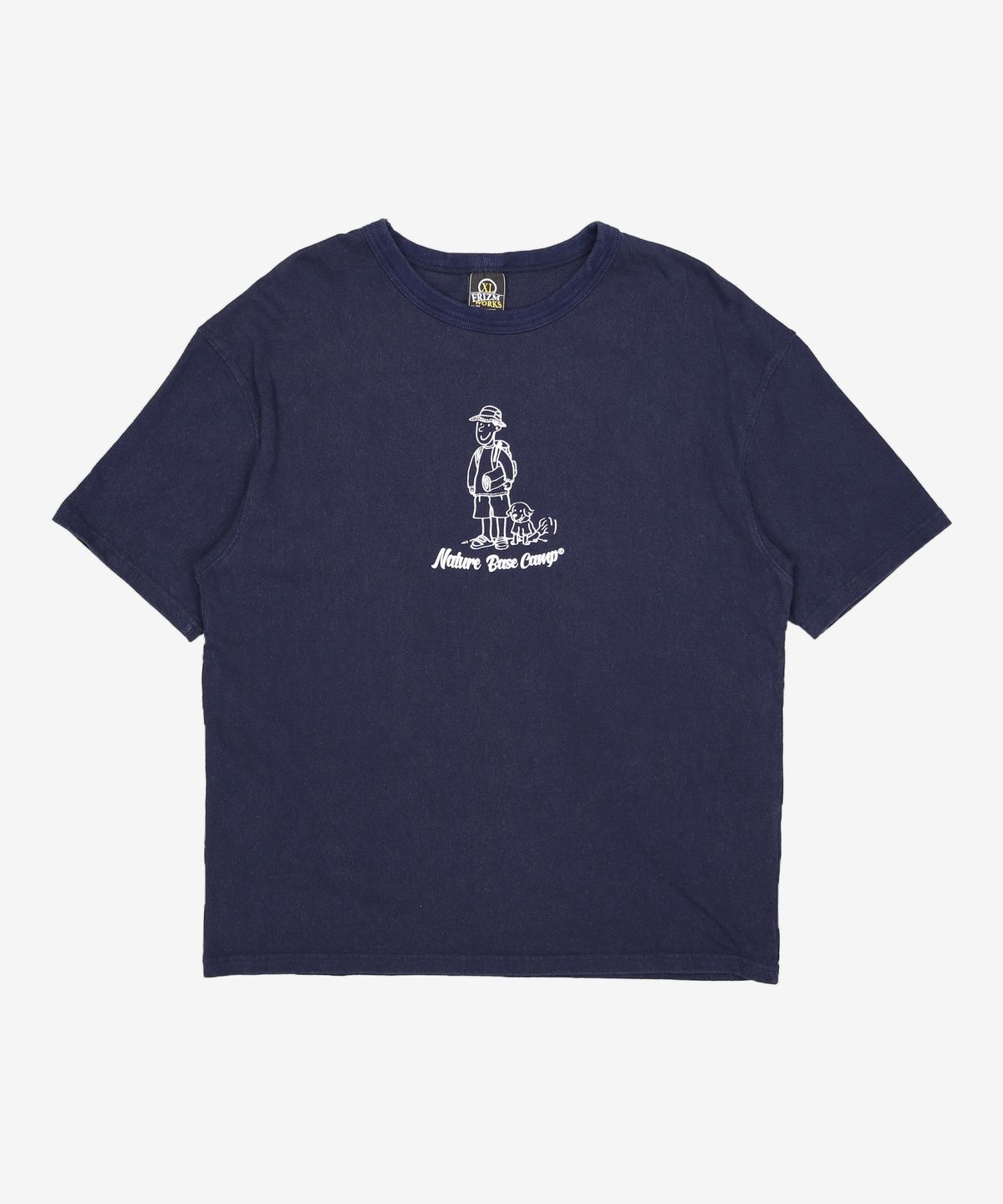 프리즘웍스(FRIZMWORKS) NATURE BASE CAMP TEE _ NAVY XL