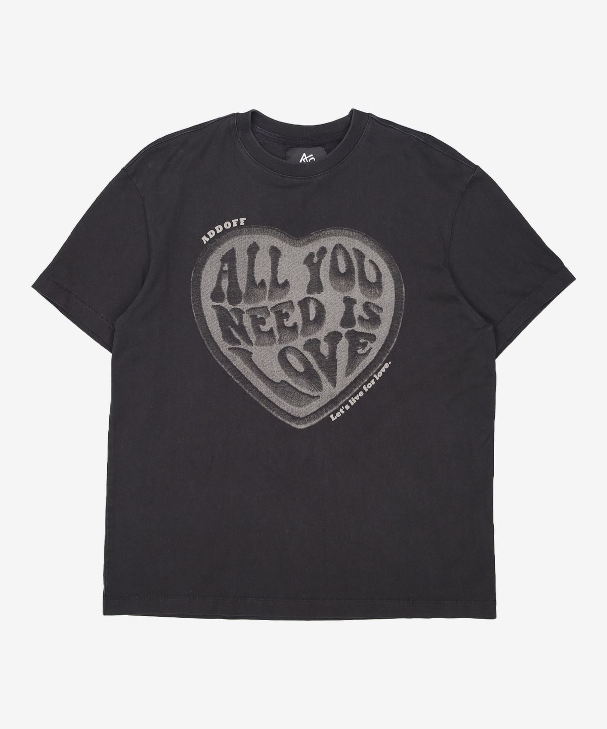 애드오프(ADDOFF) NEED LOVE T-SHIRT BLACK M