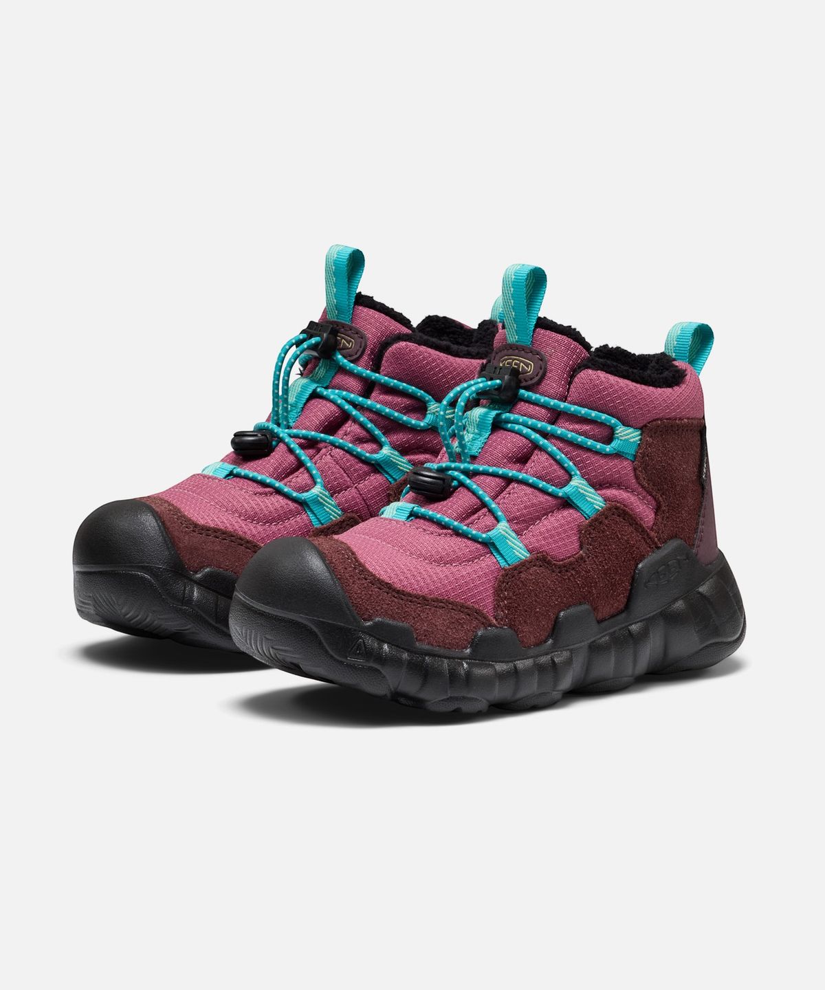 킨(KEEN) 하이파우저 처커 워터프루프 키즈(리틀키즈) 부츠 HUCKLEBERRY/VIOLET QUARTZ