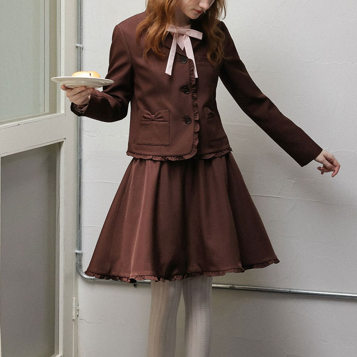 쎄무아듀(CEST MOIDEW) Cest_Ruffle hem flare skirt
