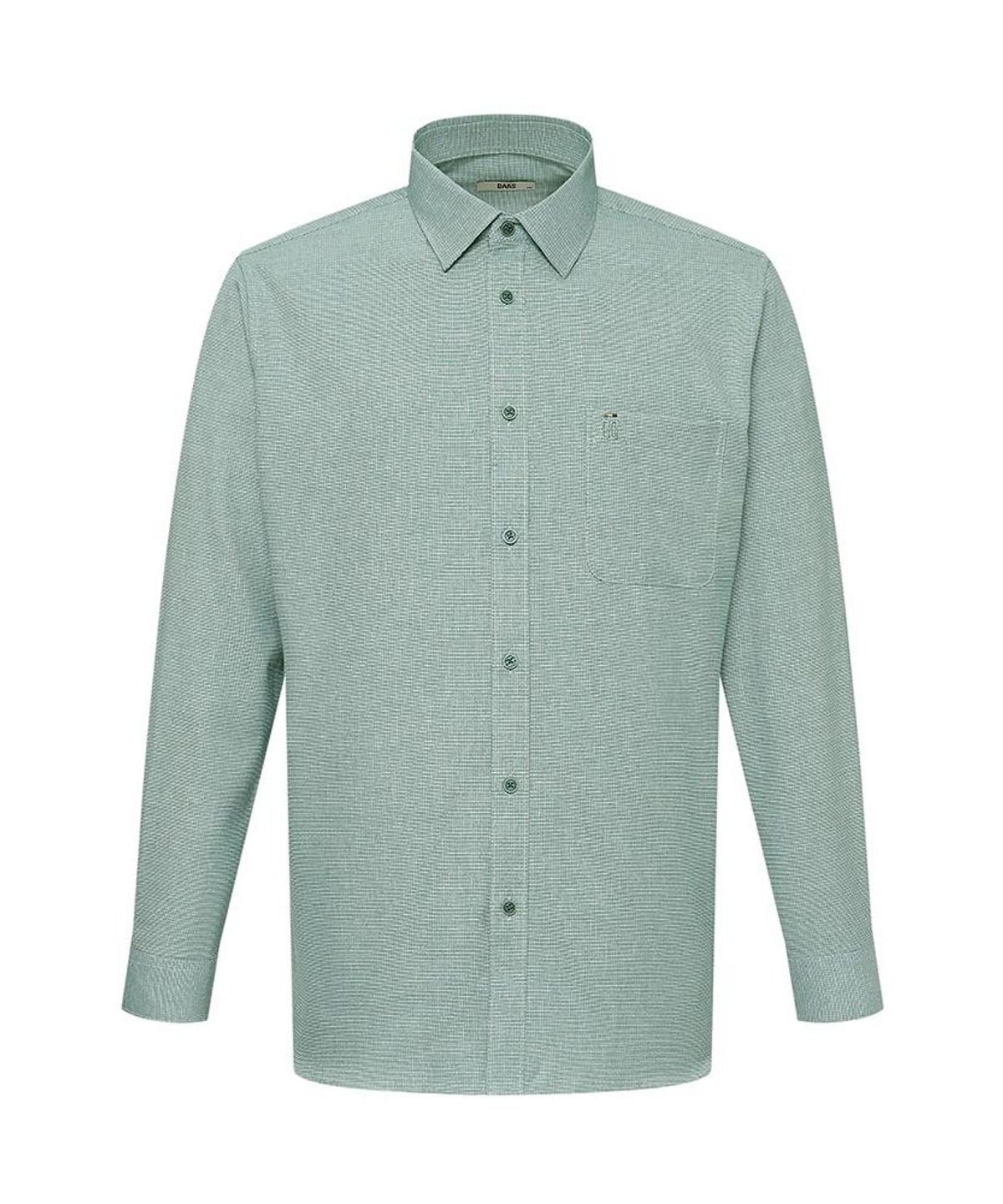 닥스셔츠(DAKS SHIRTS) 노케어 폴리혼방 마이크로패턴셔츠 레귤러핏 그린_DMW1SHDL120E1