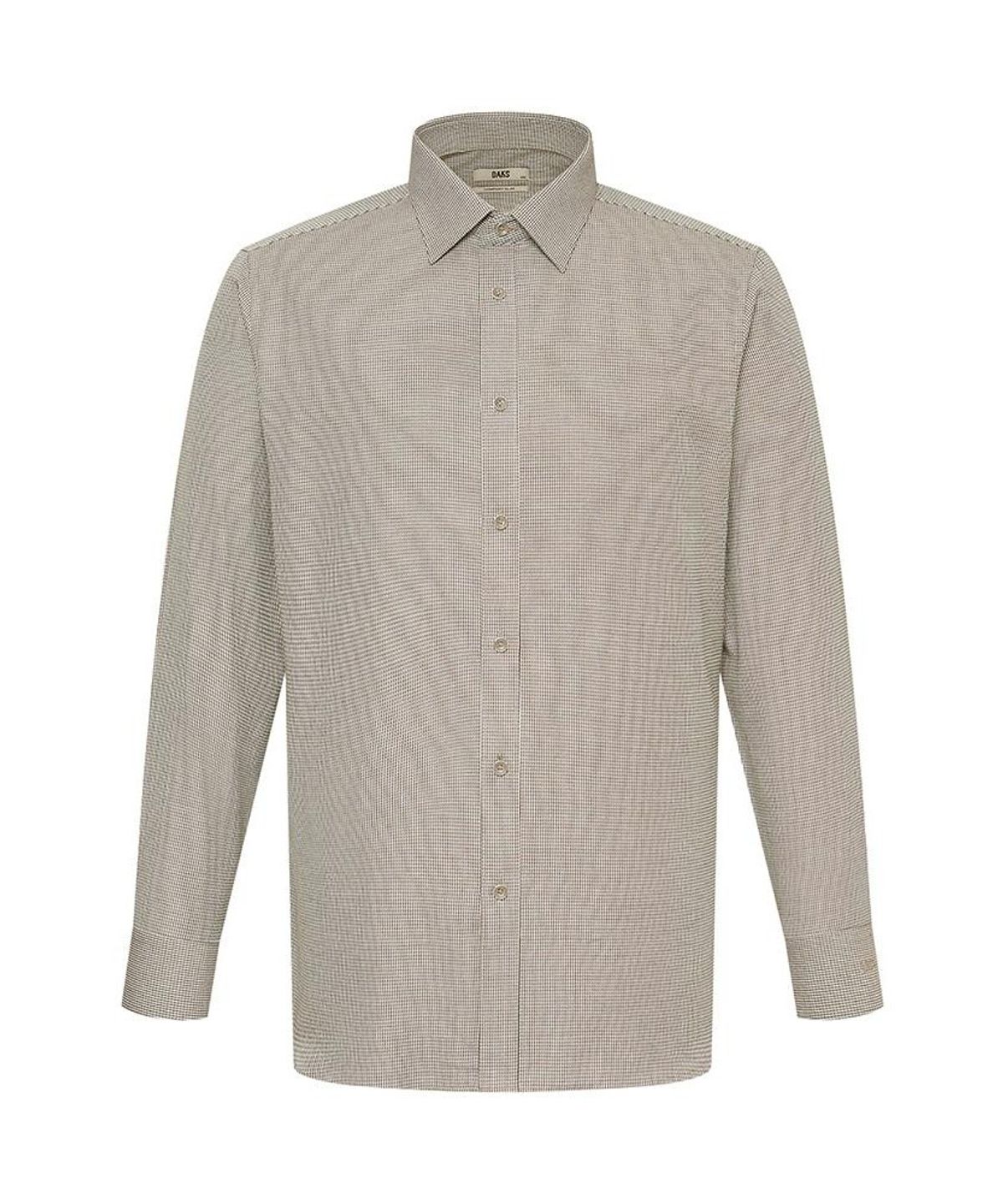 닥스셔츠(DAKS SHIRTS) 이지케어 면혼방 마이크로패턴셔츠 컴포트슬림핏 브라운_DMW1SHDL220W1