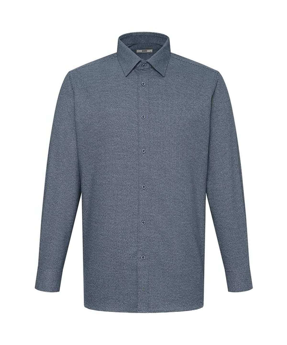 닥스셔츠(DAKS SHIRTS) 노케어 폴리혼방 마이크로패턴셔츠 레귤러핏 네이비_DMW1SHDL122N1