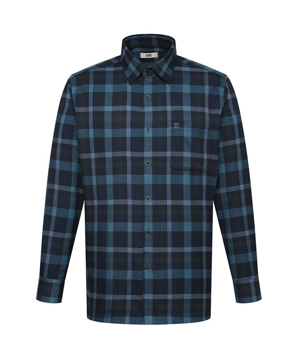 닥스셔츠(DAKS SHIRTS) 이지케어 폴리혼방 체크셔츠 레귤러핏 네이비_DLW2SHCL431N1