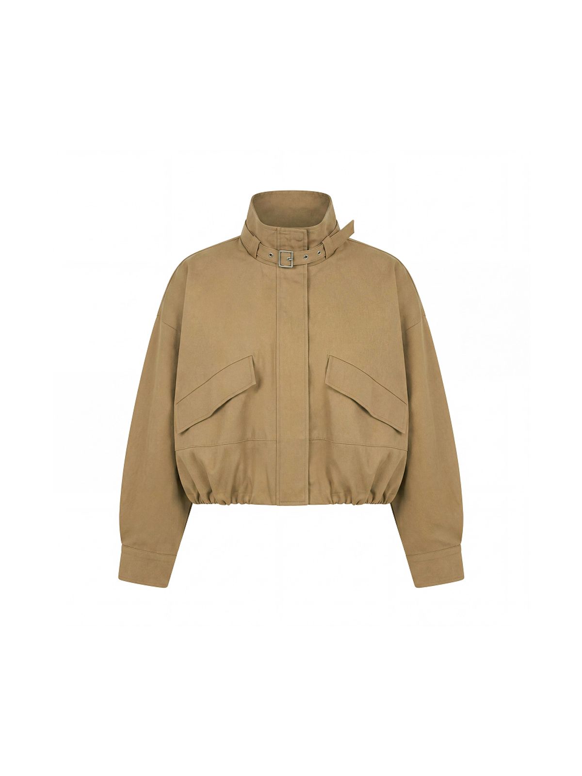 쿨키튼(KOOLKITTEN) Neck Buckle Cropped Blouson Jacket 2colors