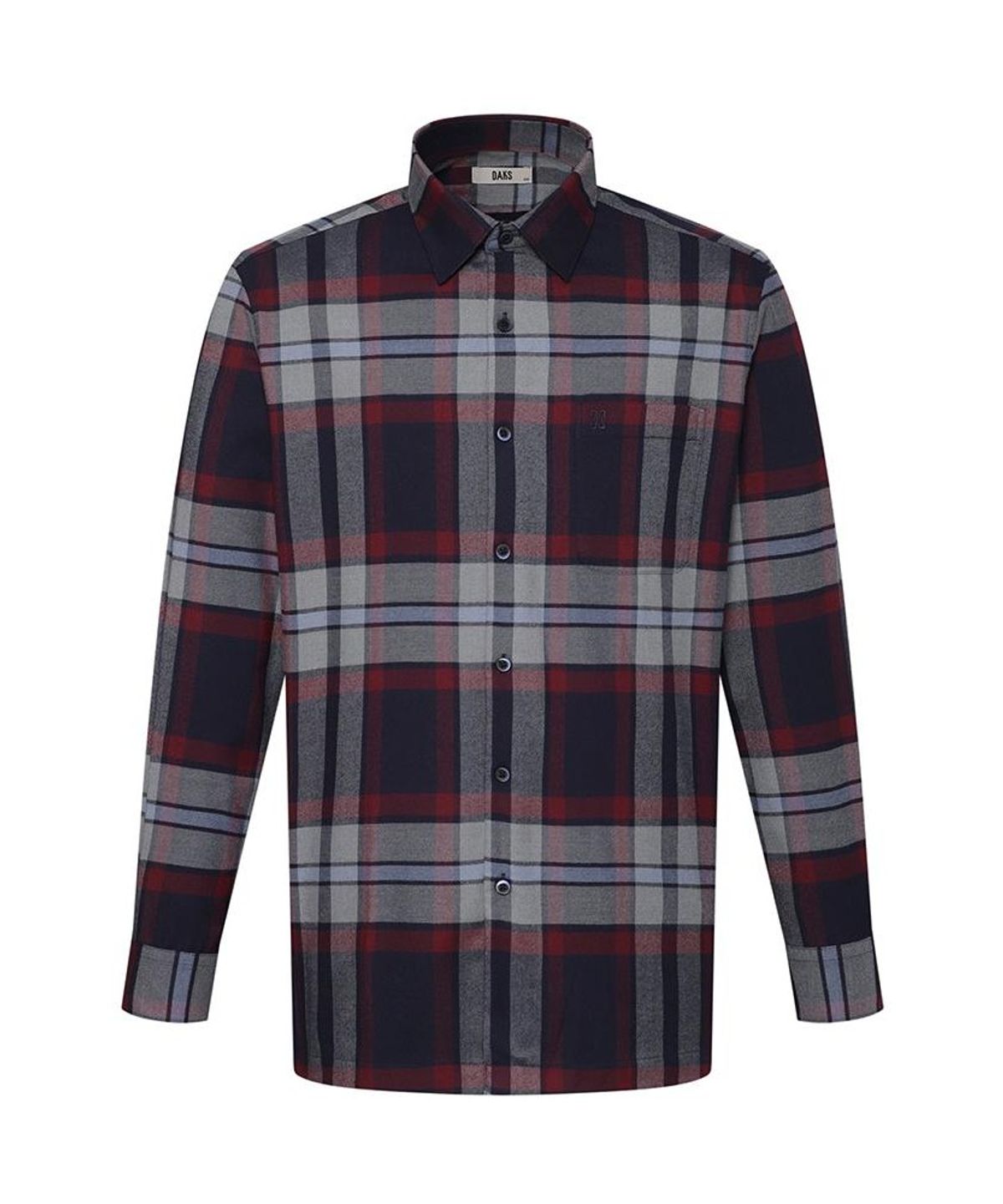 닥스셔츠(DAKS SHIRTS) 이지케어 폴리혼방 체크셔츠 레귤러핏 네이비_DLW2SHCL432N1