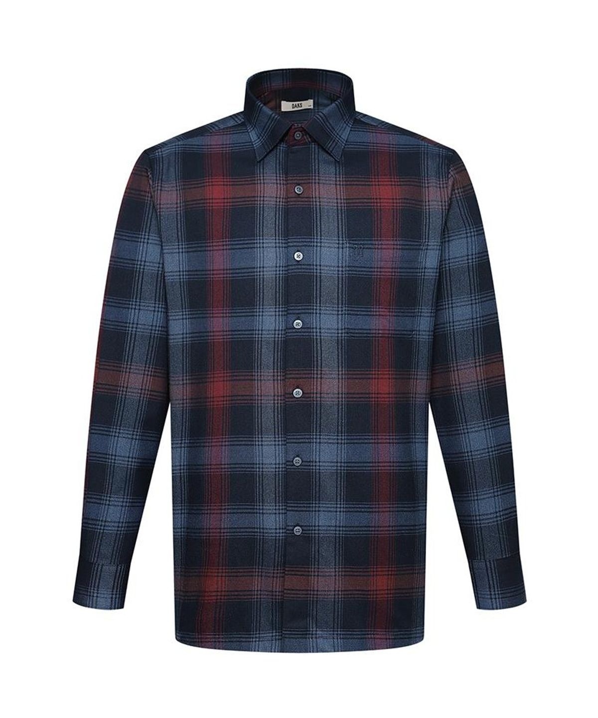 닥스셔츠(DAKS SHIRTS) 노케어 폴리혼방 라지체크셔츠 레귤러핏 네이비_DMW3SHCL130N1