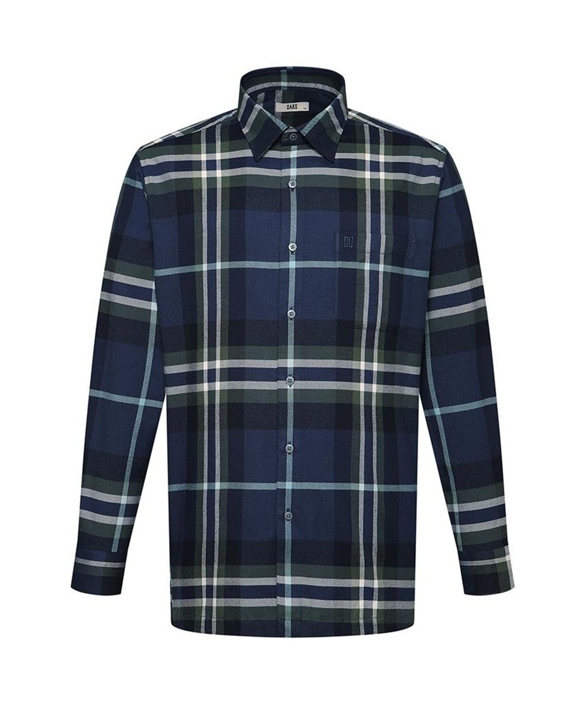 닥스셔츠(DAKS SHIRTS) 이지케어 폴리혼방 체크셔츠 레귤러핏 그린_DLW2SHCL442E1
