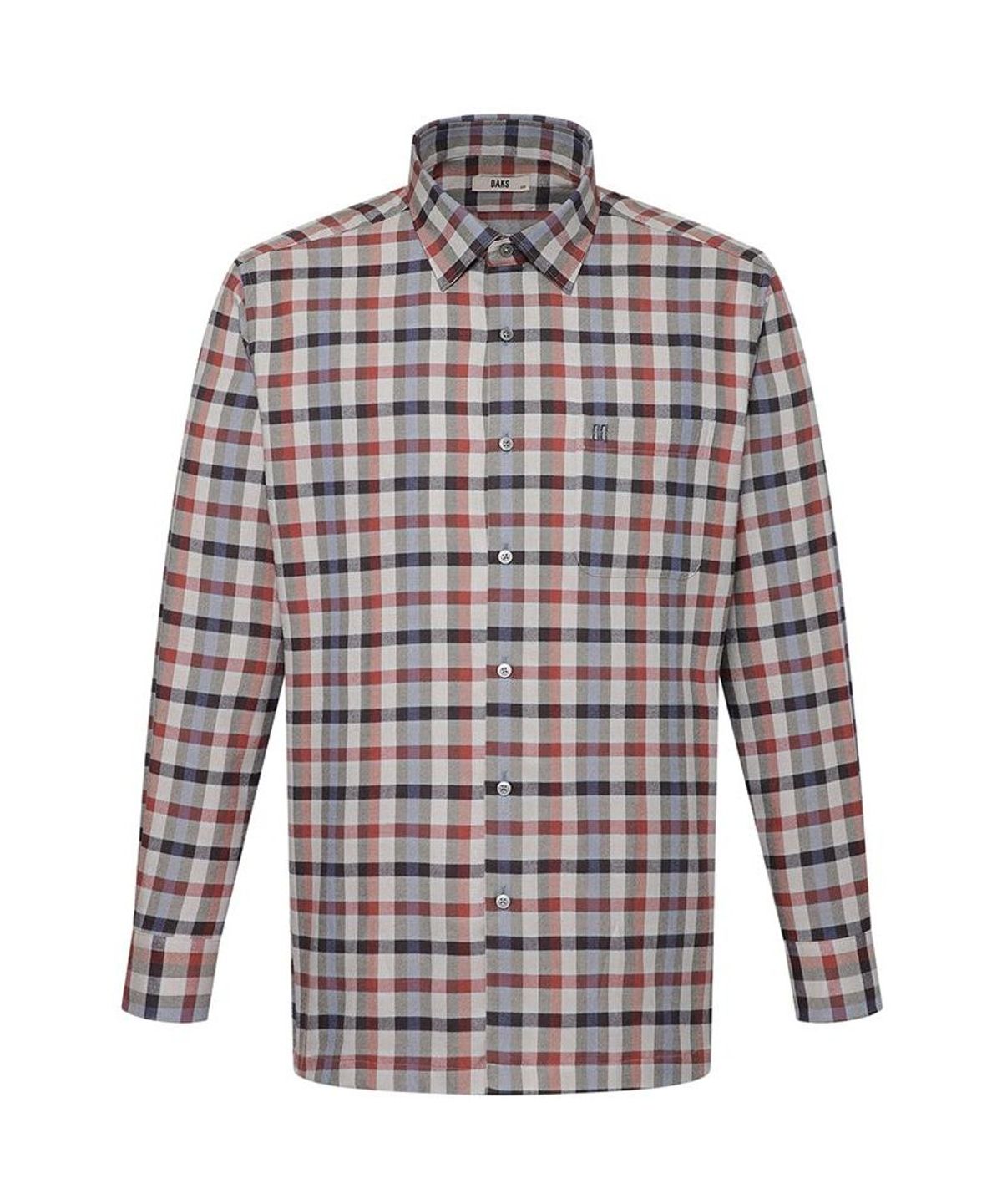 닥스셔츠(DAKS SHIRTS) 노케어 폴리혼방 스몰체크셔츠 레귤러핏 베이지_DMW3SHCL112I1