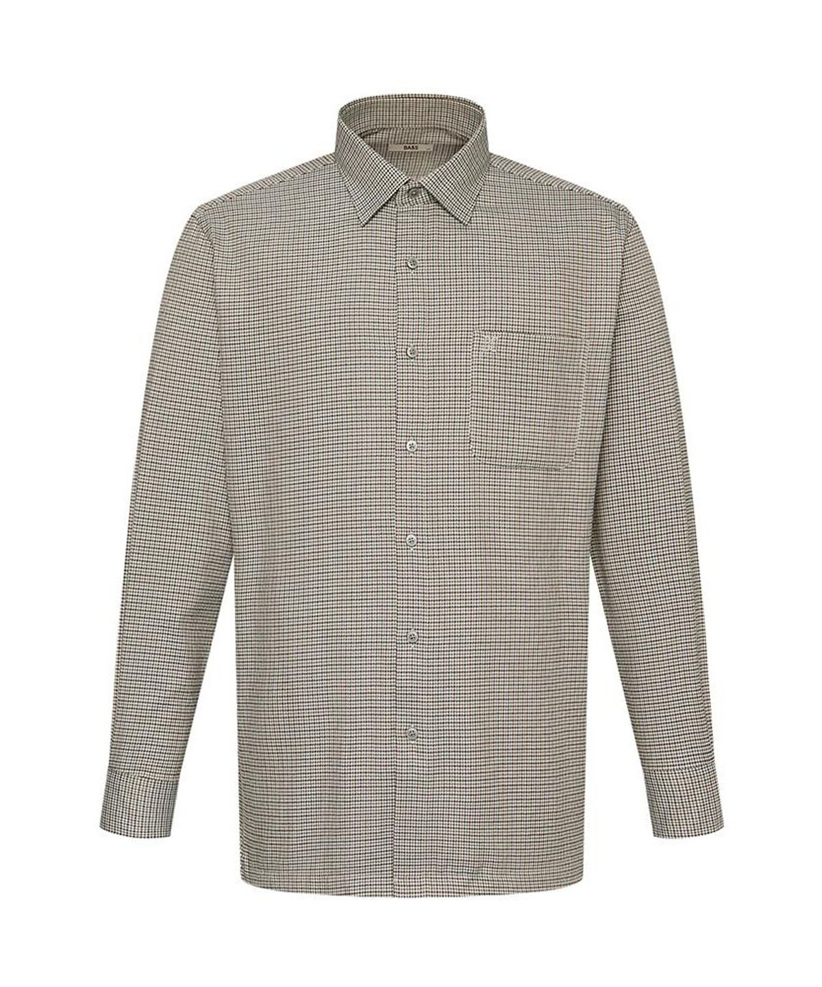닥스셔츠(DAKS SHIRTS) 이지케어 폴리혼방 체크셔츠 레귤러핏 베이지_DLW2SHCL403I1
