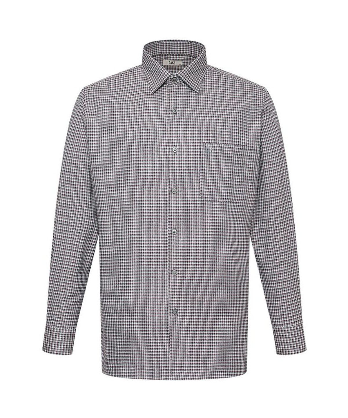 닥스셔츠(DAKS SHIRTS) 이지케어 폴리혼방 체크셔츠 레귤러핏 레드_DLW2SHCL410R1