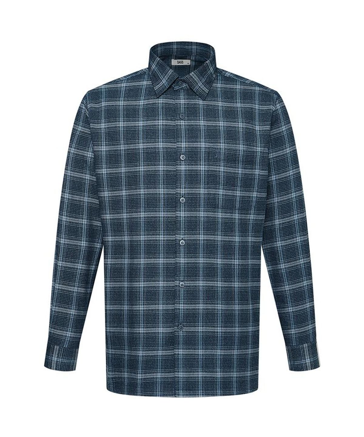닥스셔츠(DAKS SHIRTS) 이지케어 폴리혼방 체크셔츠 레귤러핏 그린_DLW2SHCL411E1
