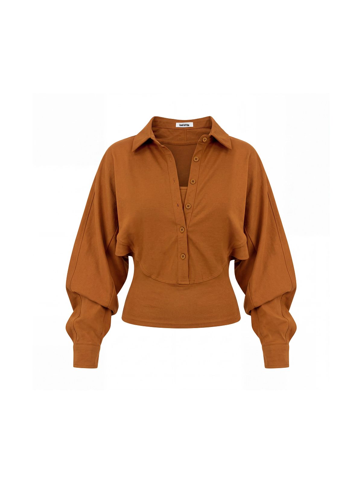쿨키튼(KOOLKITTEN) Cami Layered Cropped Shirt 3colors
