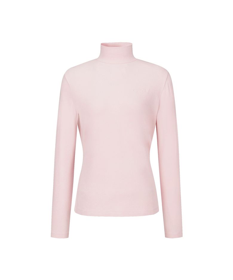 여성 반하이넥 긴팔티 (L/PINK)
