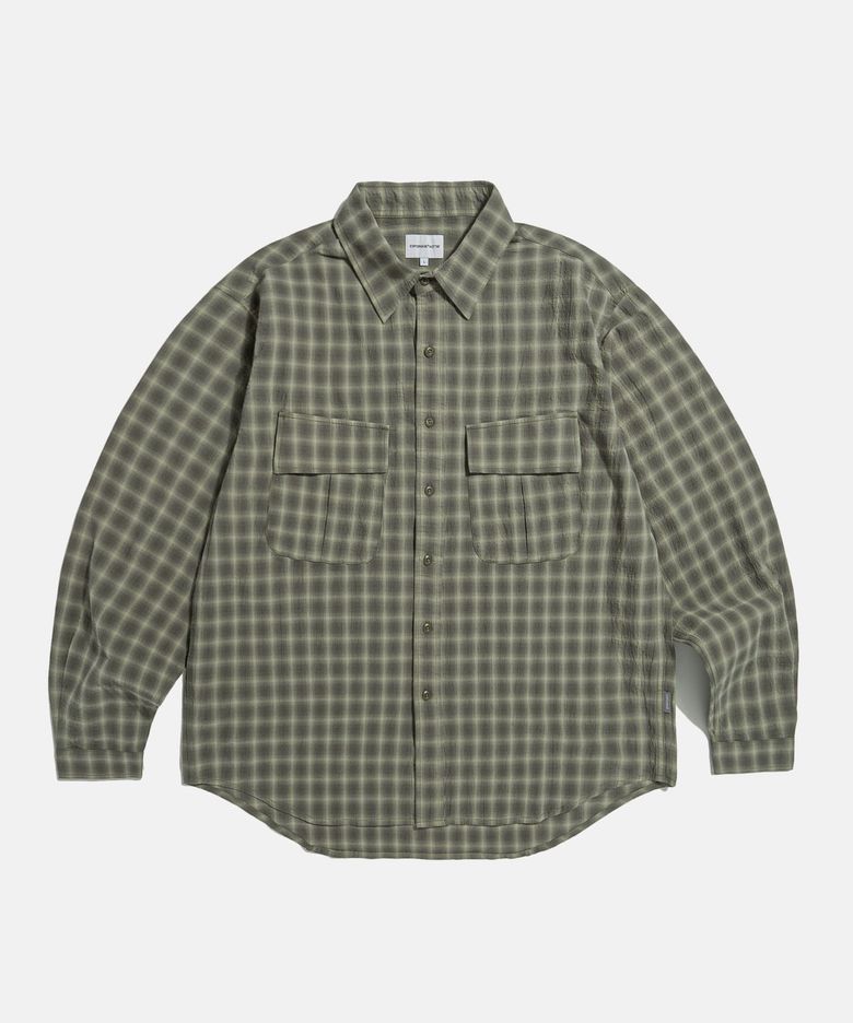 Checked Jungle Fatigue Shirt Dark Grey
