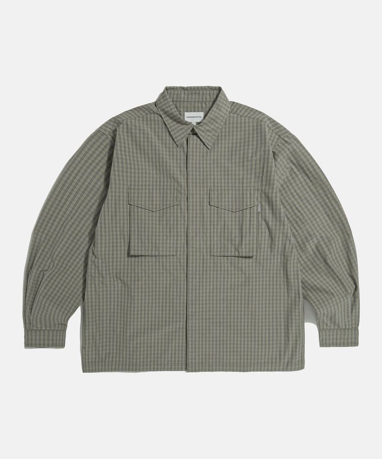 Vintage Check Mil Shirt Olive