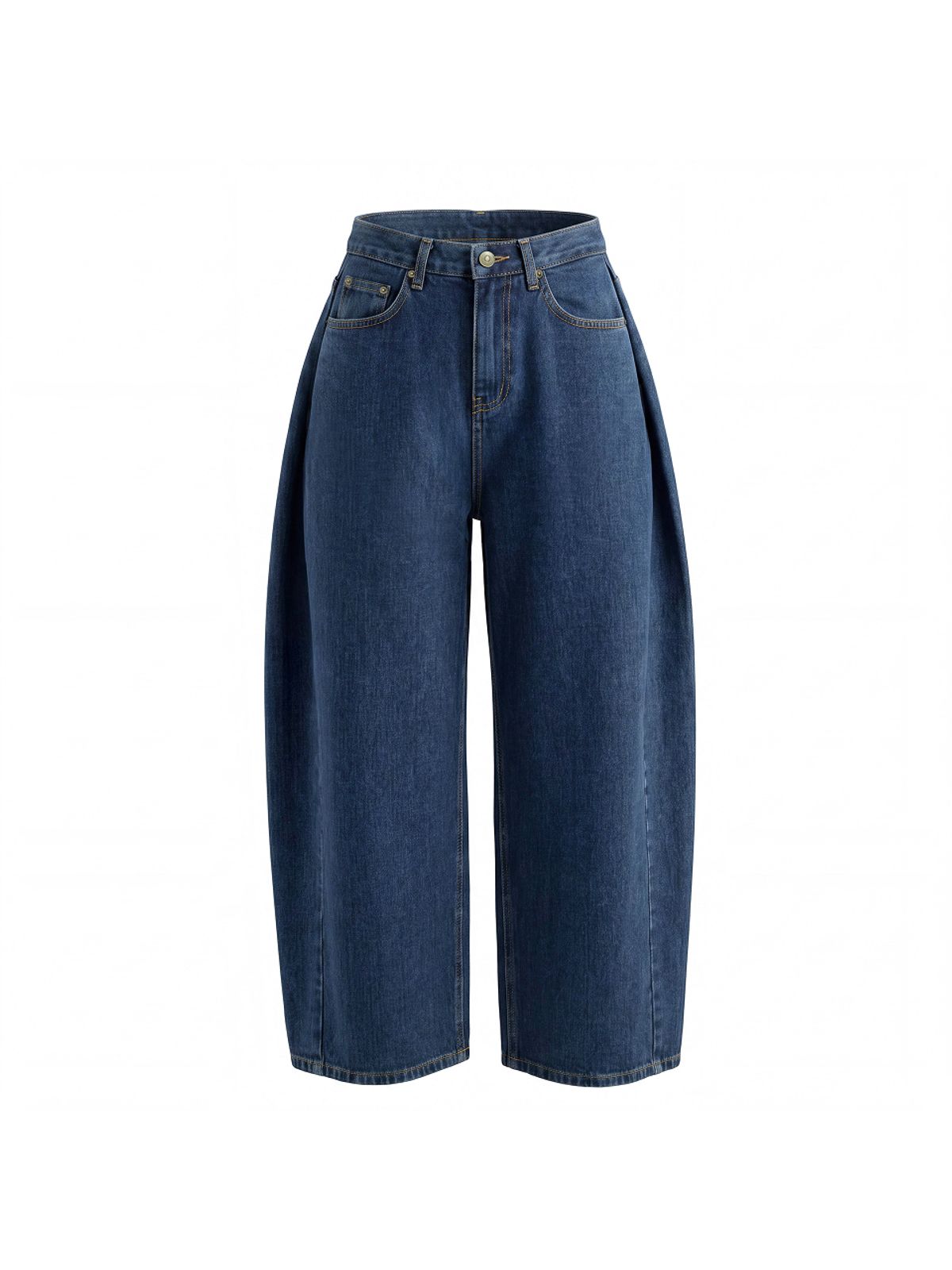 쿨키튼(KOOLKITTEN) Side Pleat Curved Denim Jeans 2colors