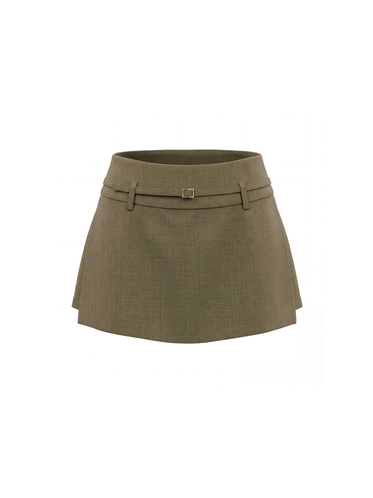 쿨키튼(KOOLKITTEN) Side Slit Belted Mini Skirt 2colors
