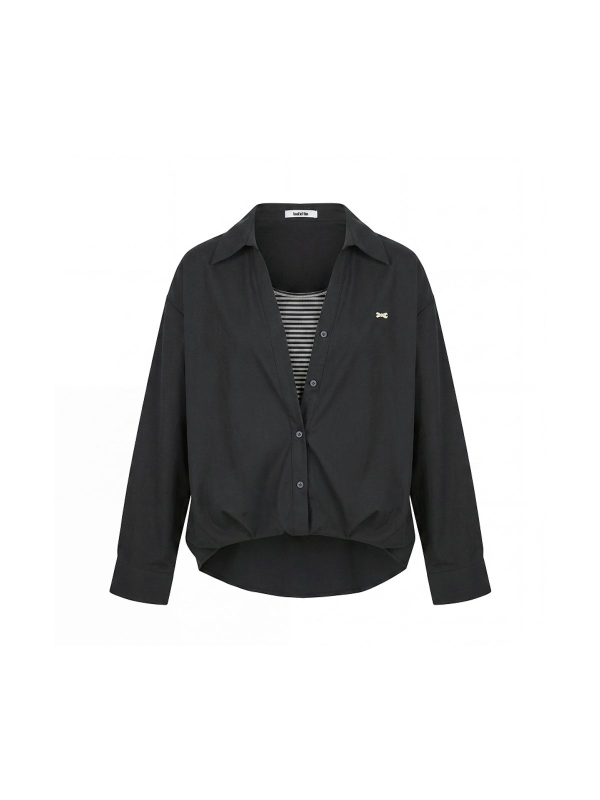 쿨키튼(KOOLKITTEN) Soft Stripe Layered Shirt 3colors