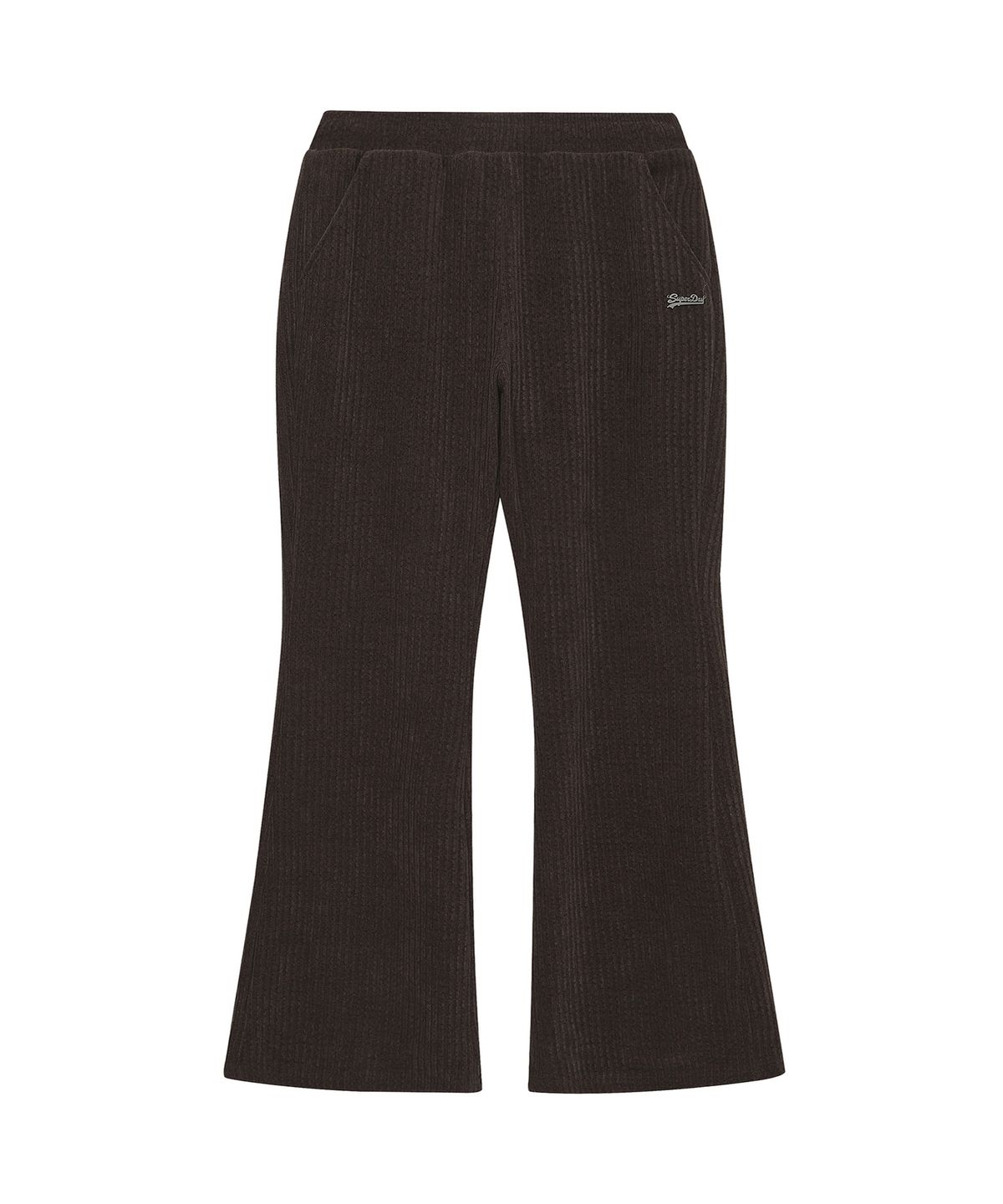슈퍼드라이(SUPERDRY) 우먼스 코트 밴딩 팬츠 다크 브라운 SDFLNDQ08DBW